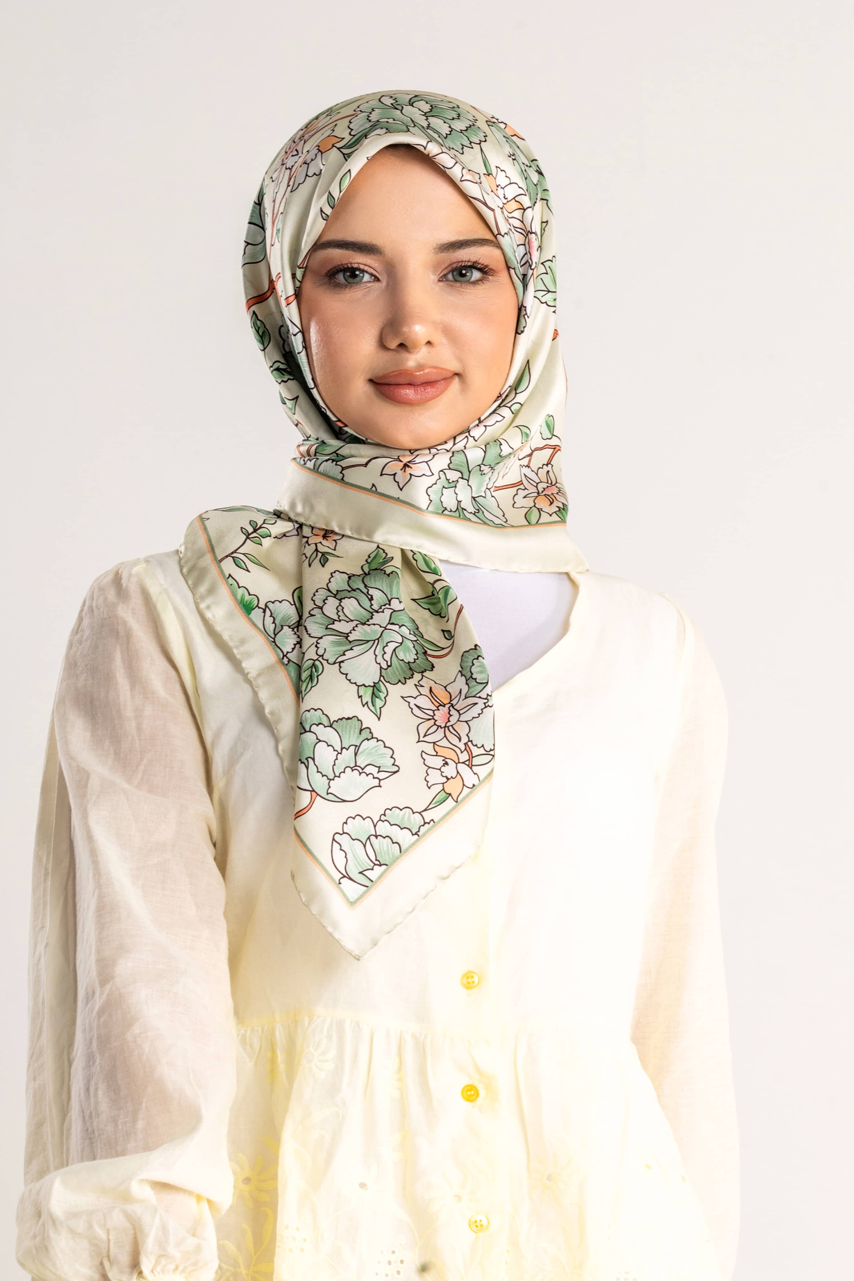 Liora Desen Twill İpek Eşarp
