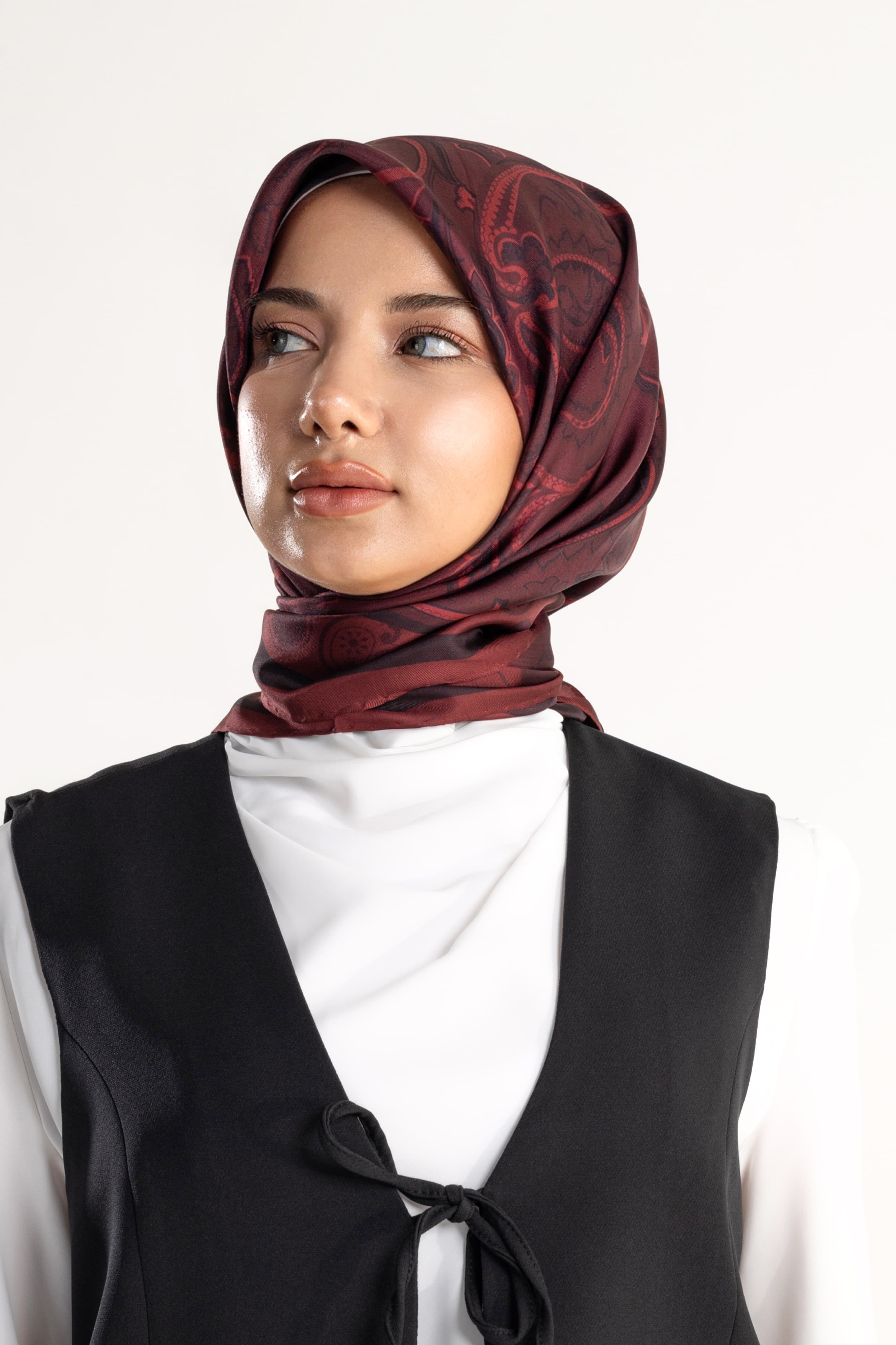 Arventa Desen Twill İpek Eşarp