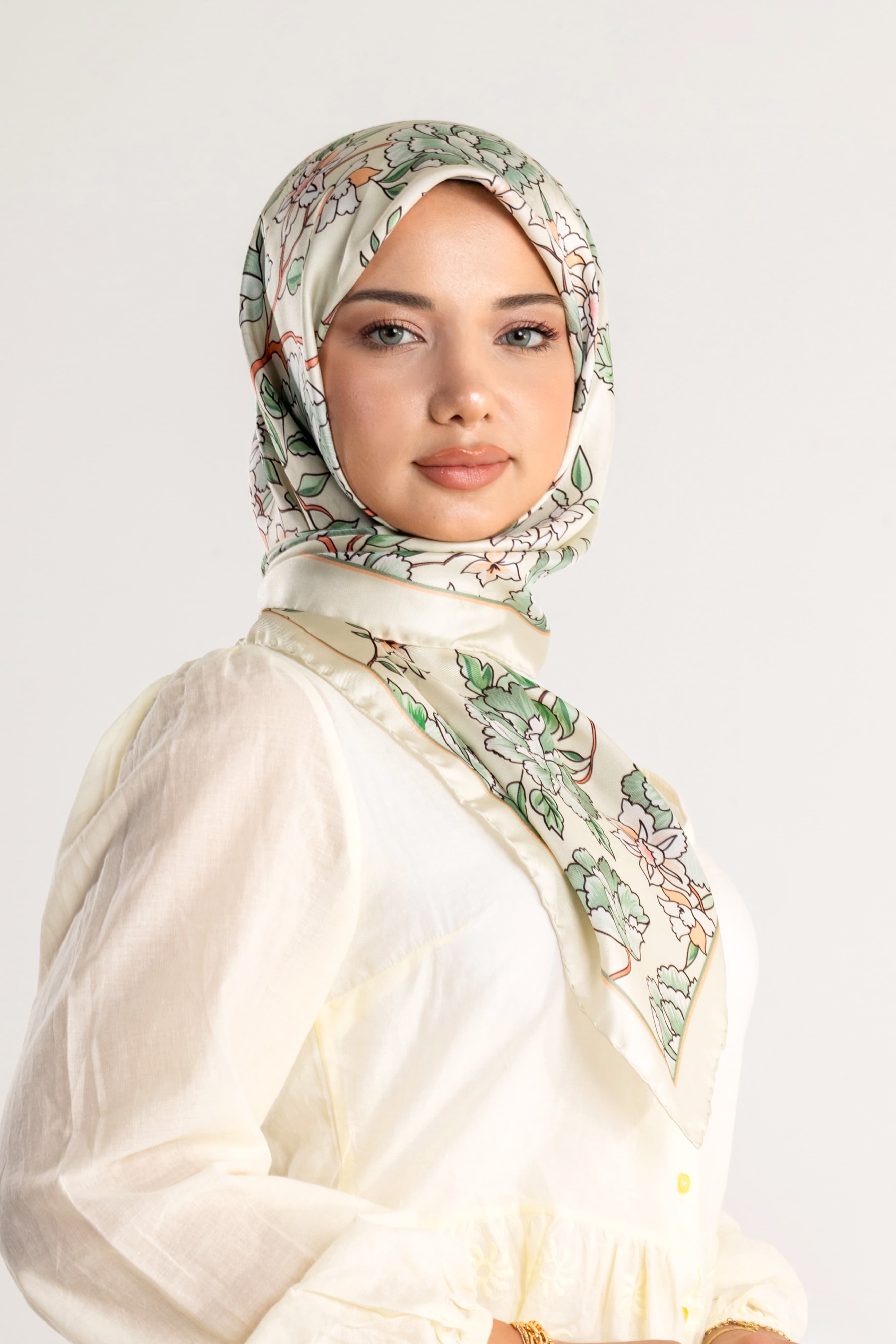 Liora Desen Twill İpek Eşarp