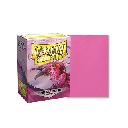 Dragon Shield Pink Diamond Matte Dual Standard Size Card Sleeves (100)