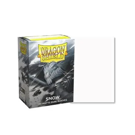 Dragon Shield Snow Matte Dual Standard Size Card Sleeves (100)