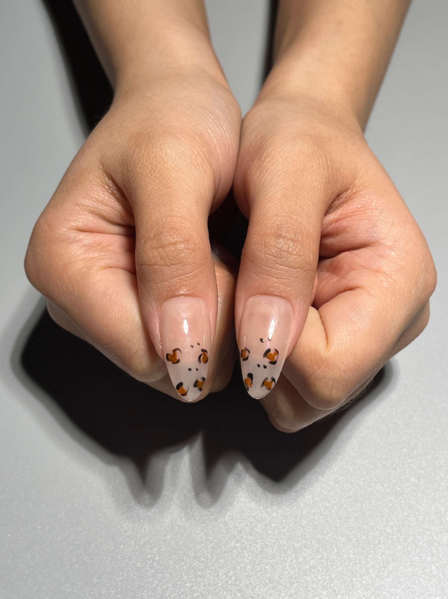 A80 Nude Leoparlı Takma Tırnak