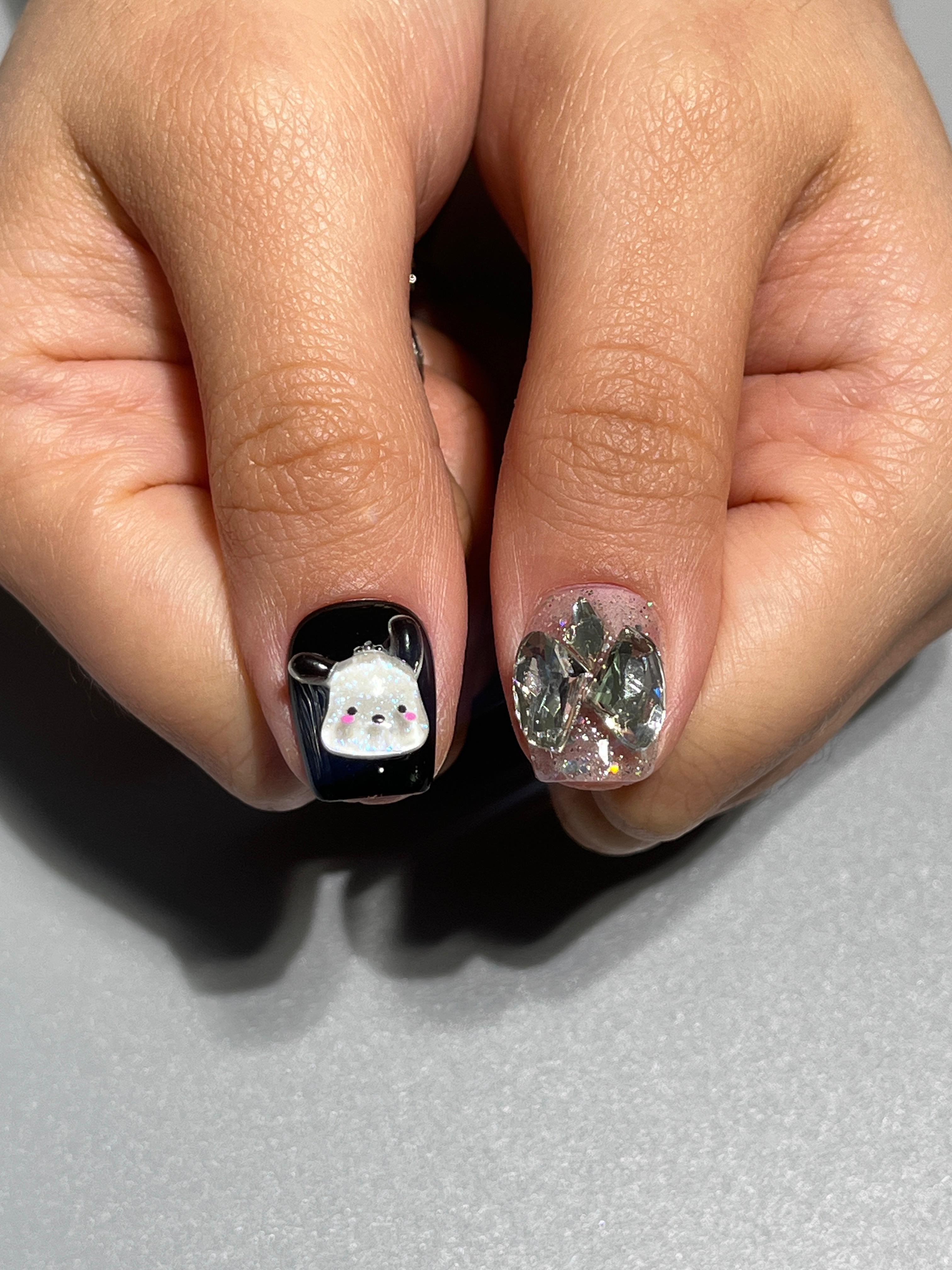 Sparkle Charm Takma Tırnak Seti & Aksesuarı