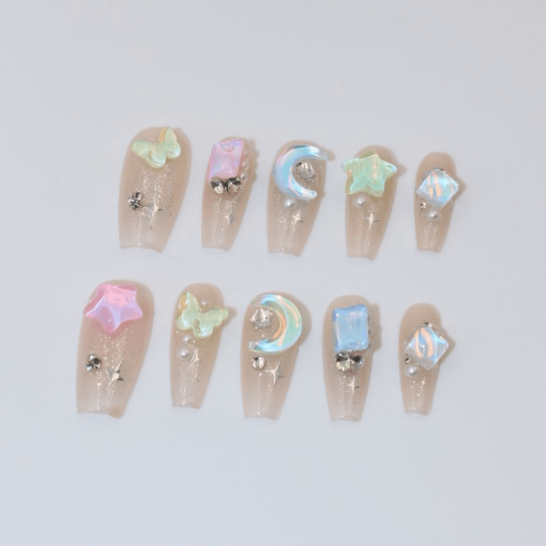Moon Jelly Takma Tırnak Seti & Aksesuarı