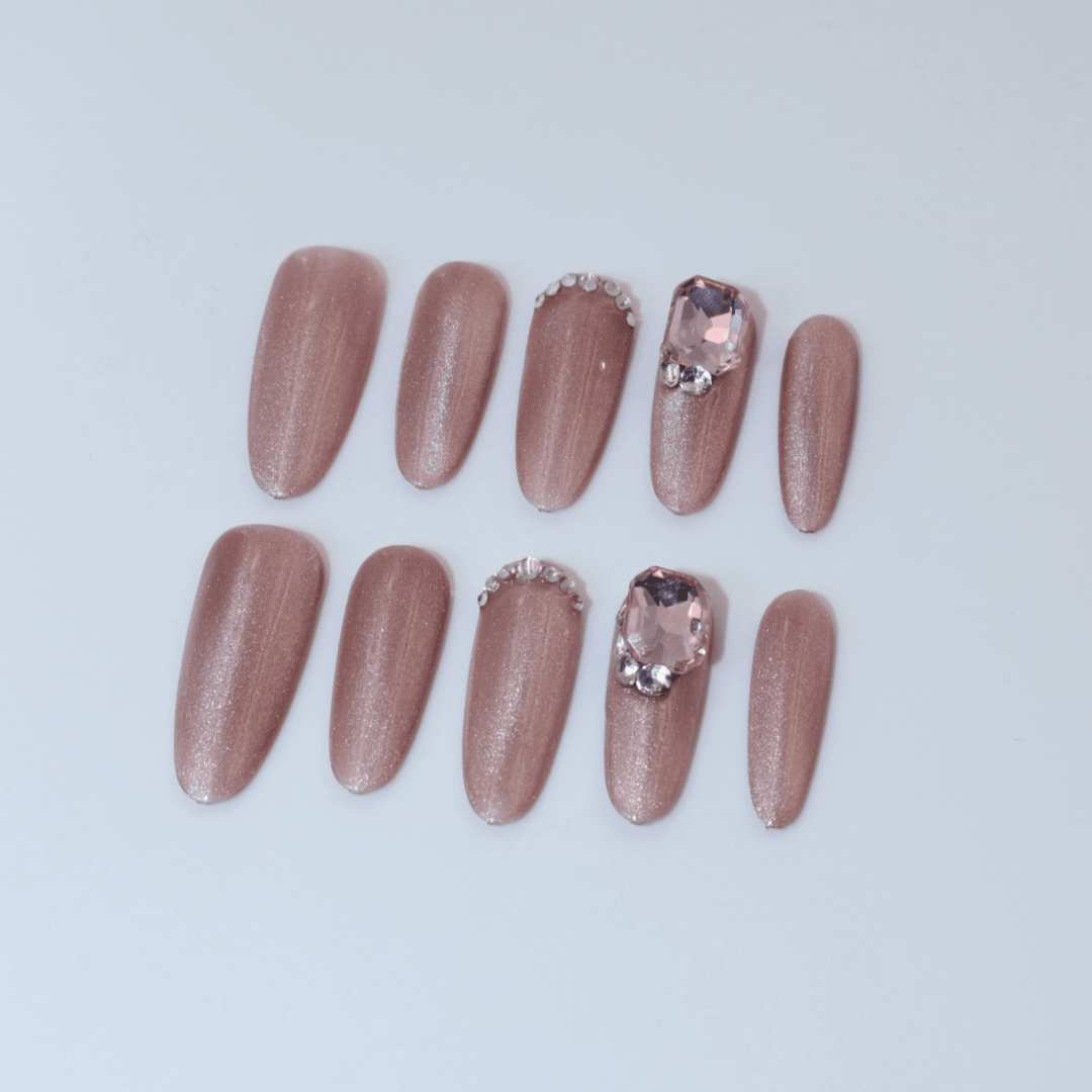 Rose Gold Takma Tırnak Seti & Aksesuarı