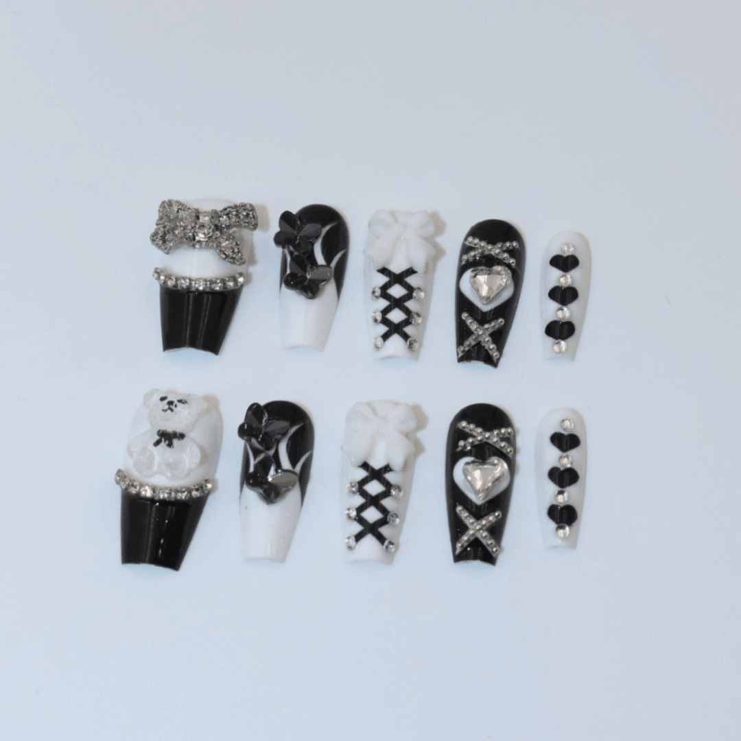 Lace Noir Takma Tırnak Seti & Aksesuarı
