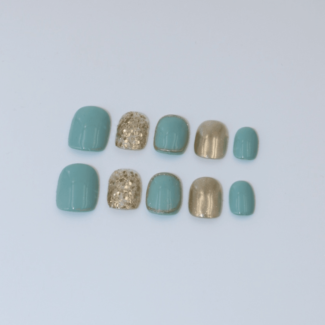 Gilded Mint Takma Tırnak Seti & Aksesuarı