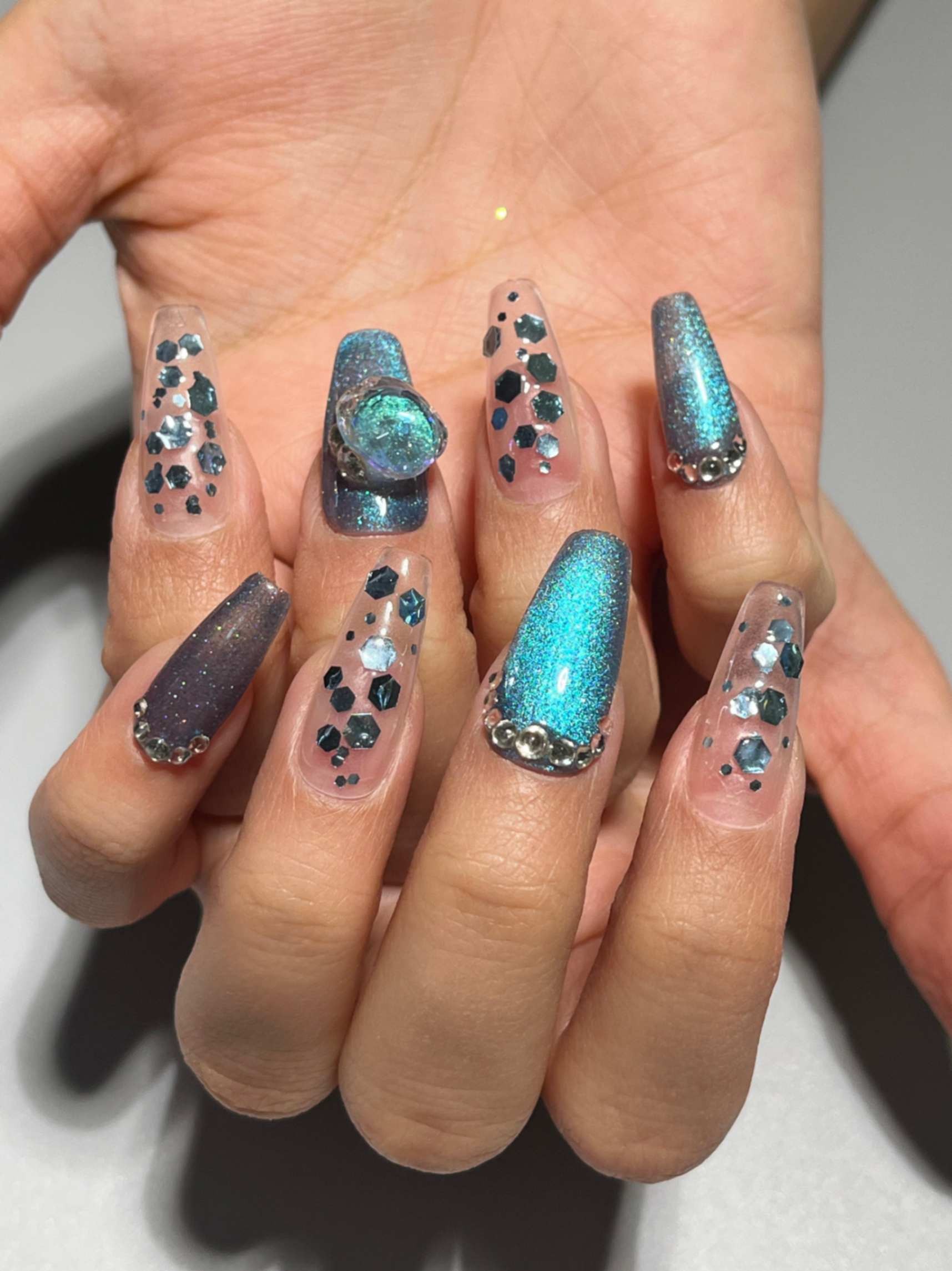 Ocean Sparkle Takma Tırnak
