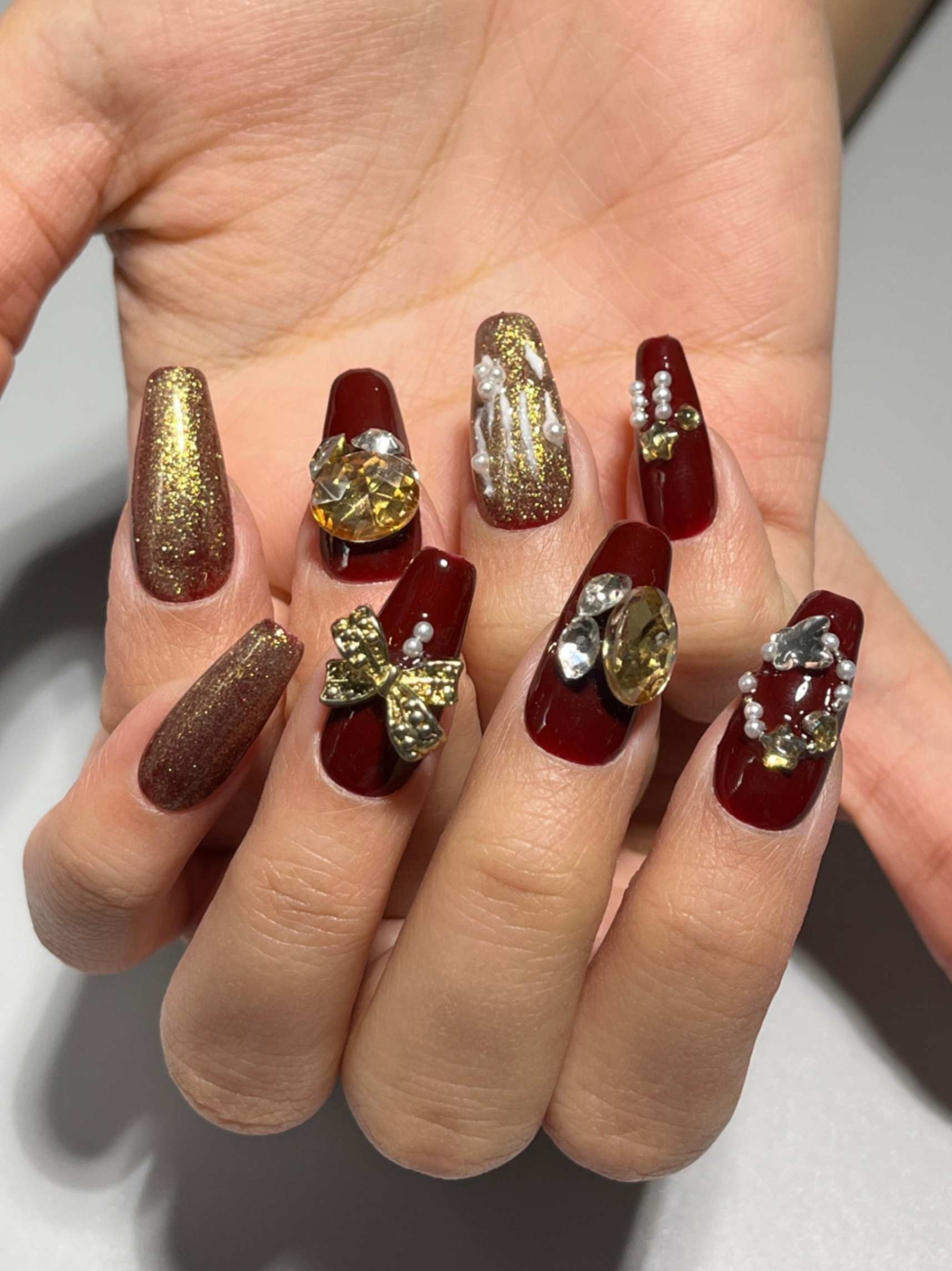 Crimson Glam Takma Tırnak Seti & Aksesuarı