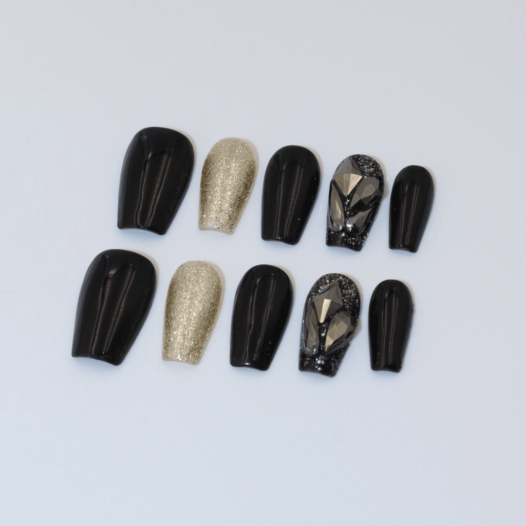 Black Gem Takma Tırnak Seti & Aksesuarı