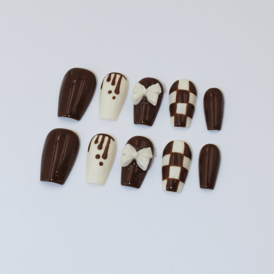 Chocolate Box Takma Tırnak Seti & Aksesuarı