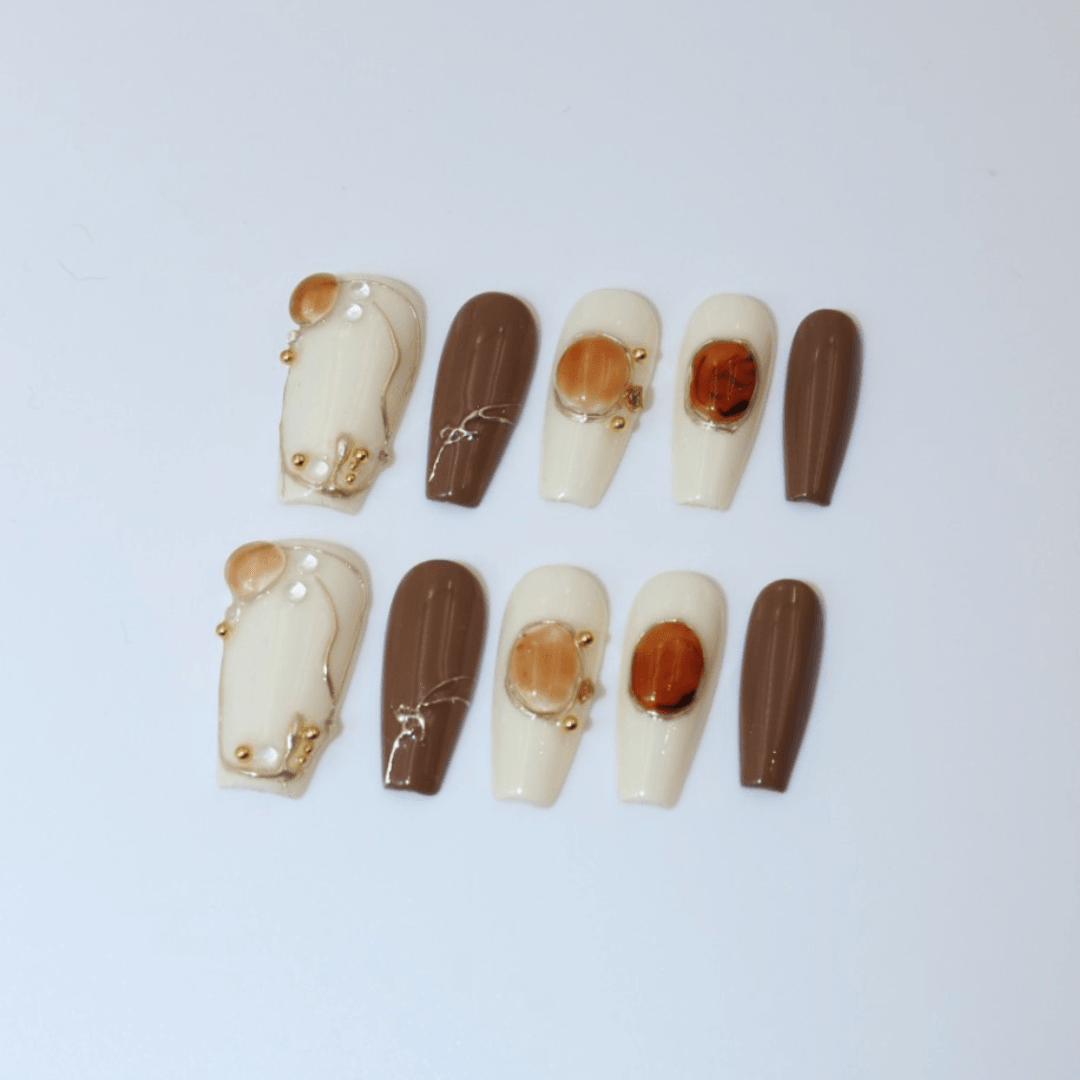 Caramel Amber Takma Tırnak