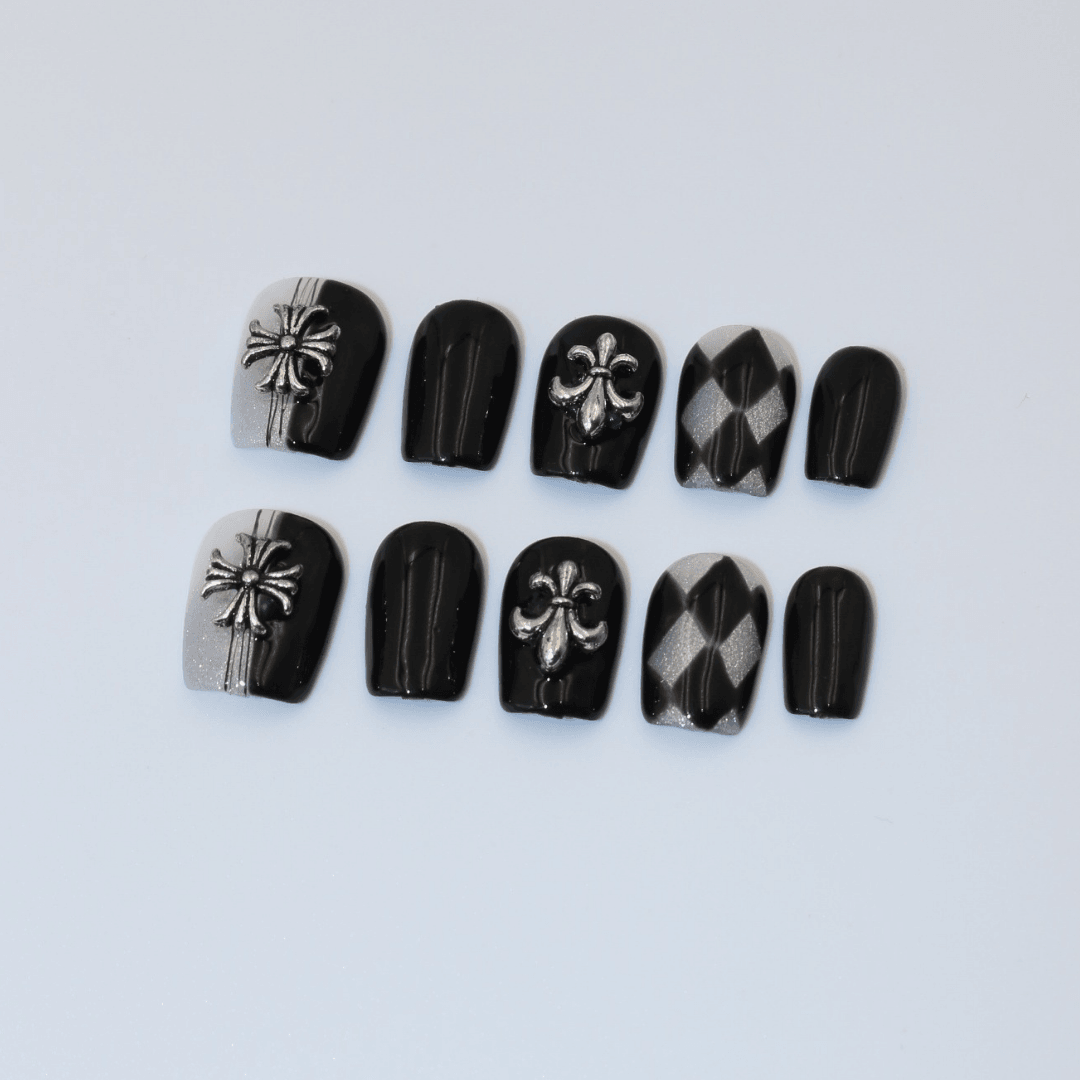 Harlequin Noir Takma Tırnak Seti & Aksesuarı