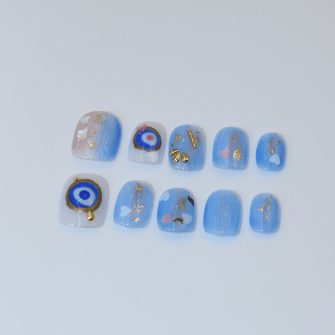 Blue Charm Takma Tırnak Seti & Aksesuarı