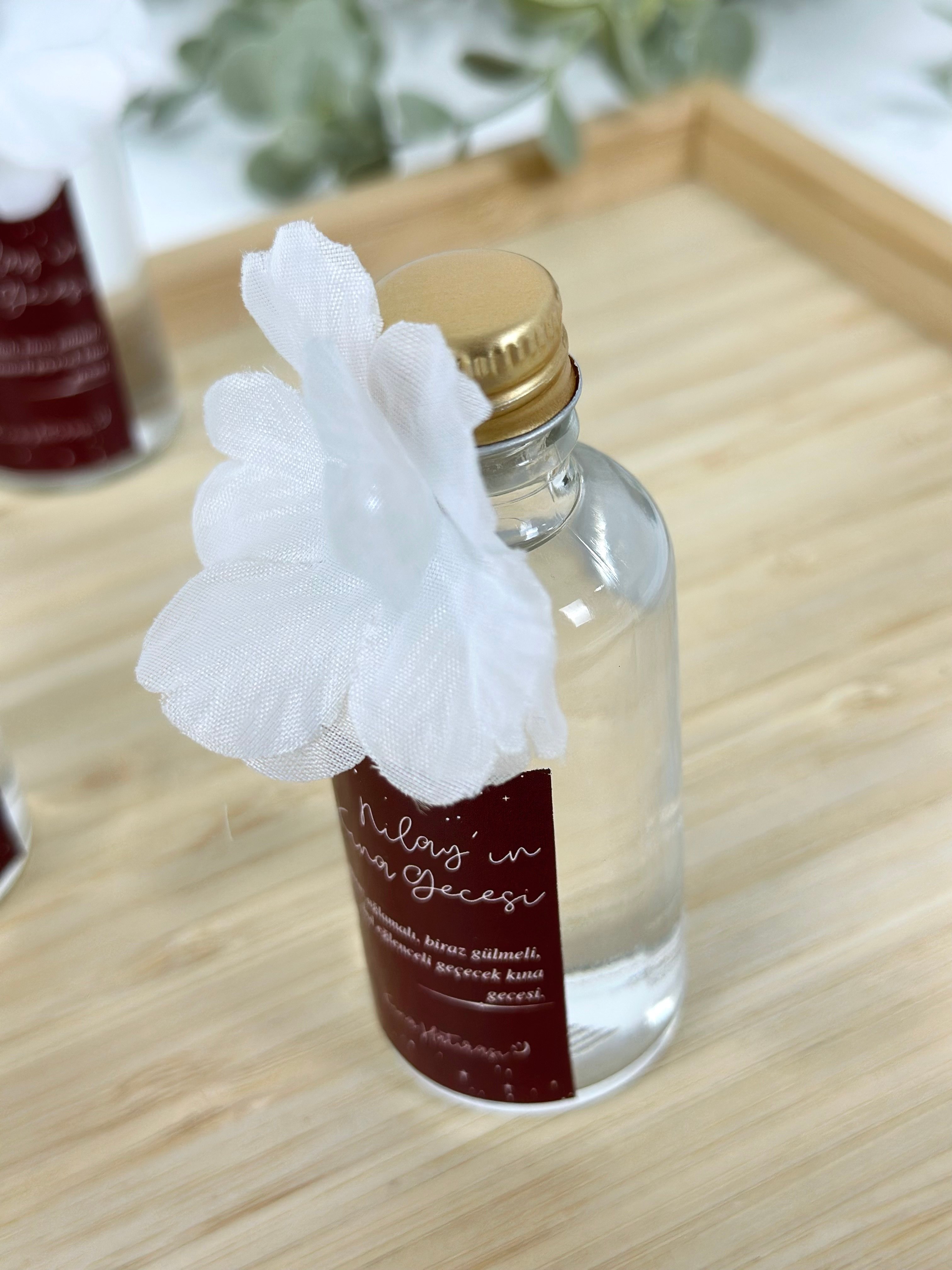 Mini Hediyelik Kolonya (50 ml Cam Şişe)