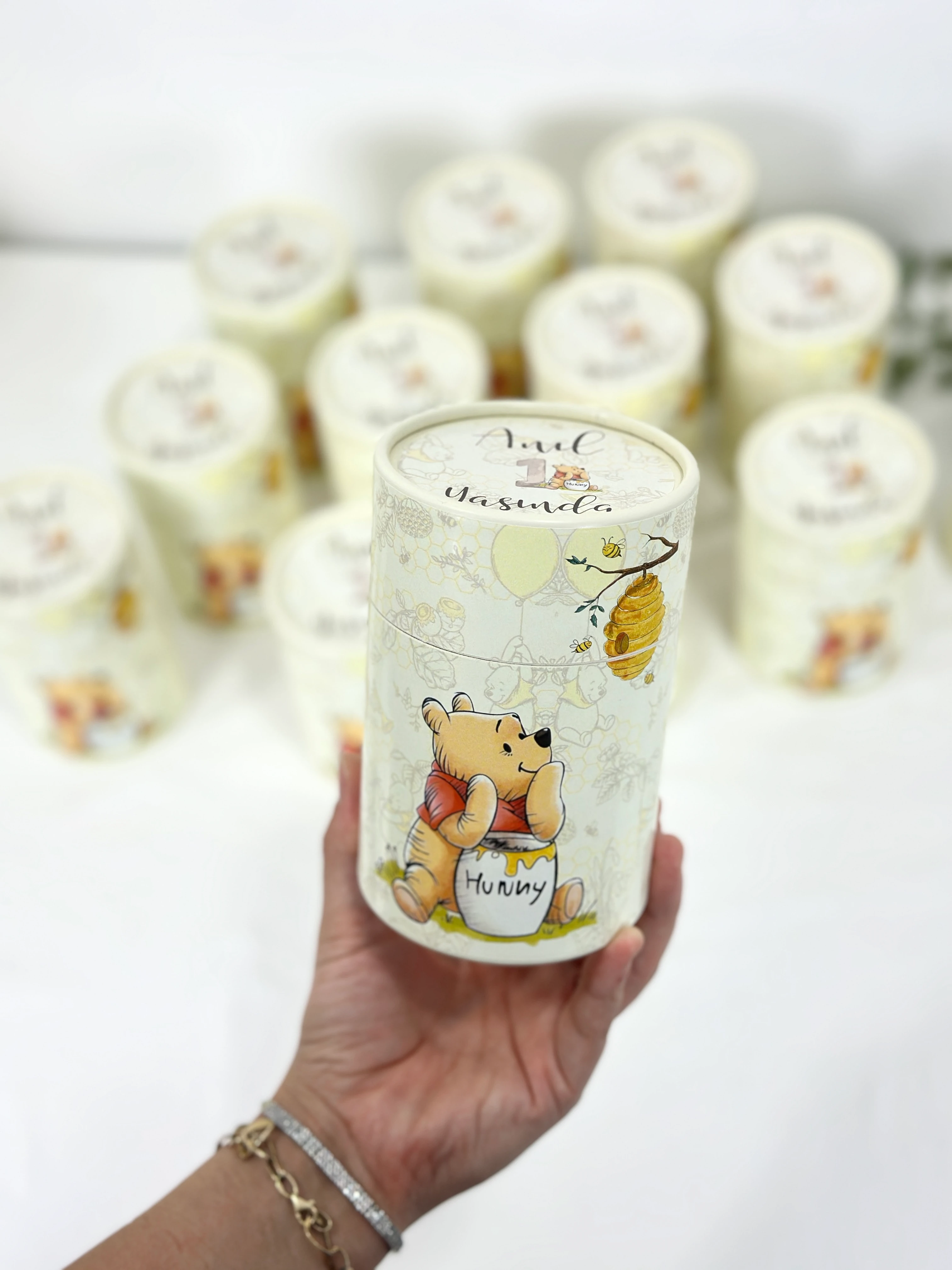 Silindir Kutu Hediyelik Winnie The Pooh Temalı