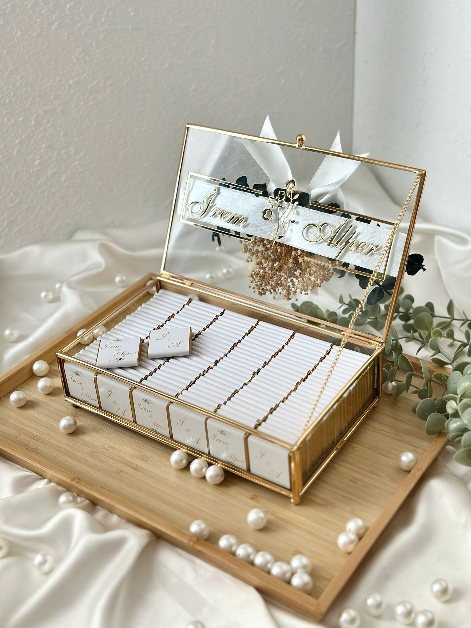 Gold Kutuda Nişan (Söz) Çikolatası