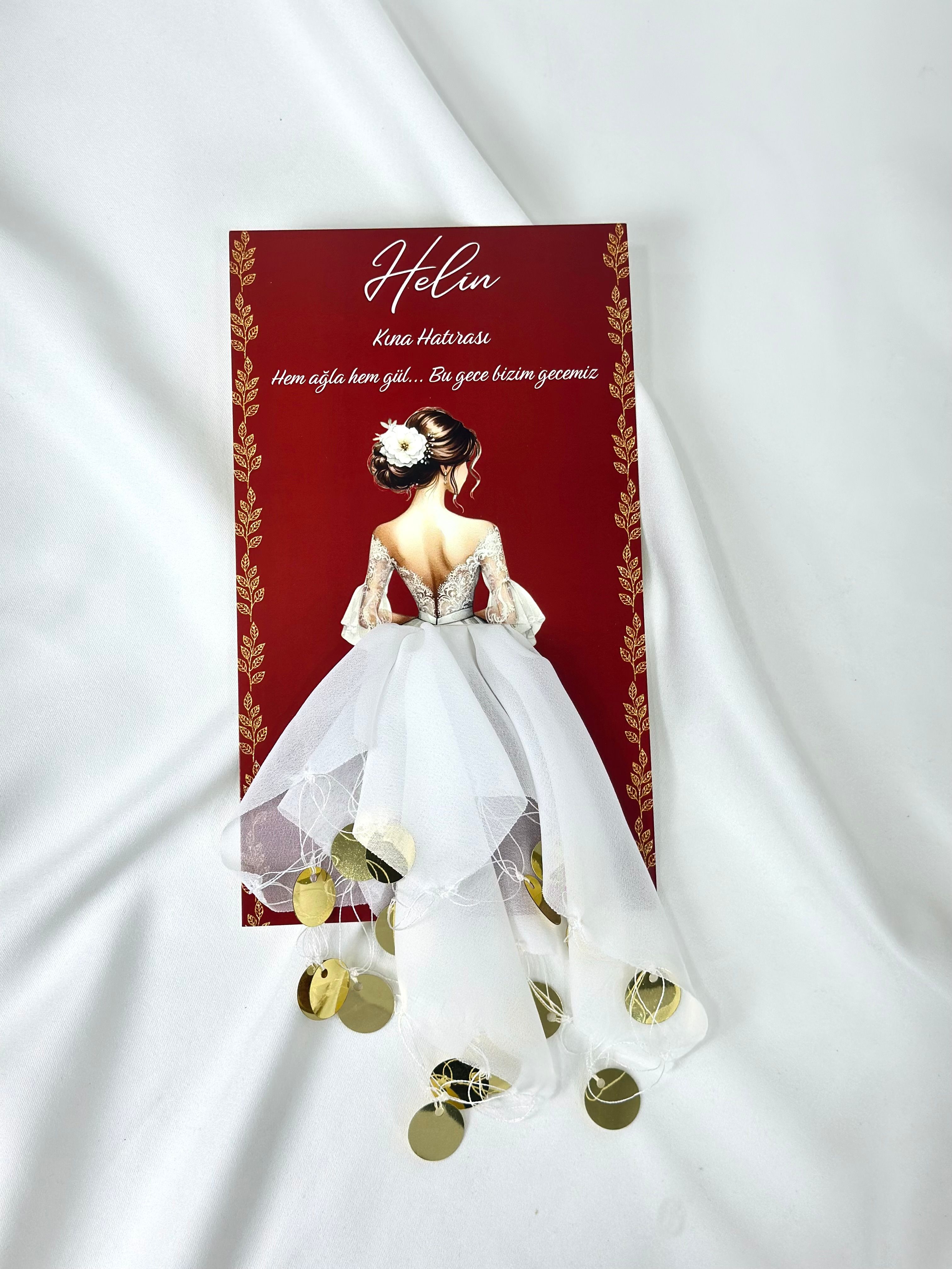 Kartlı Şifon,Kına Mendili ( Halay Mendili )