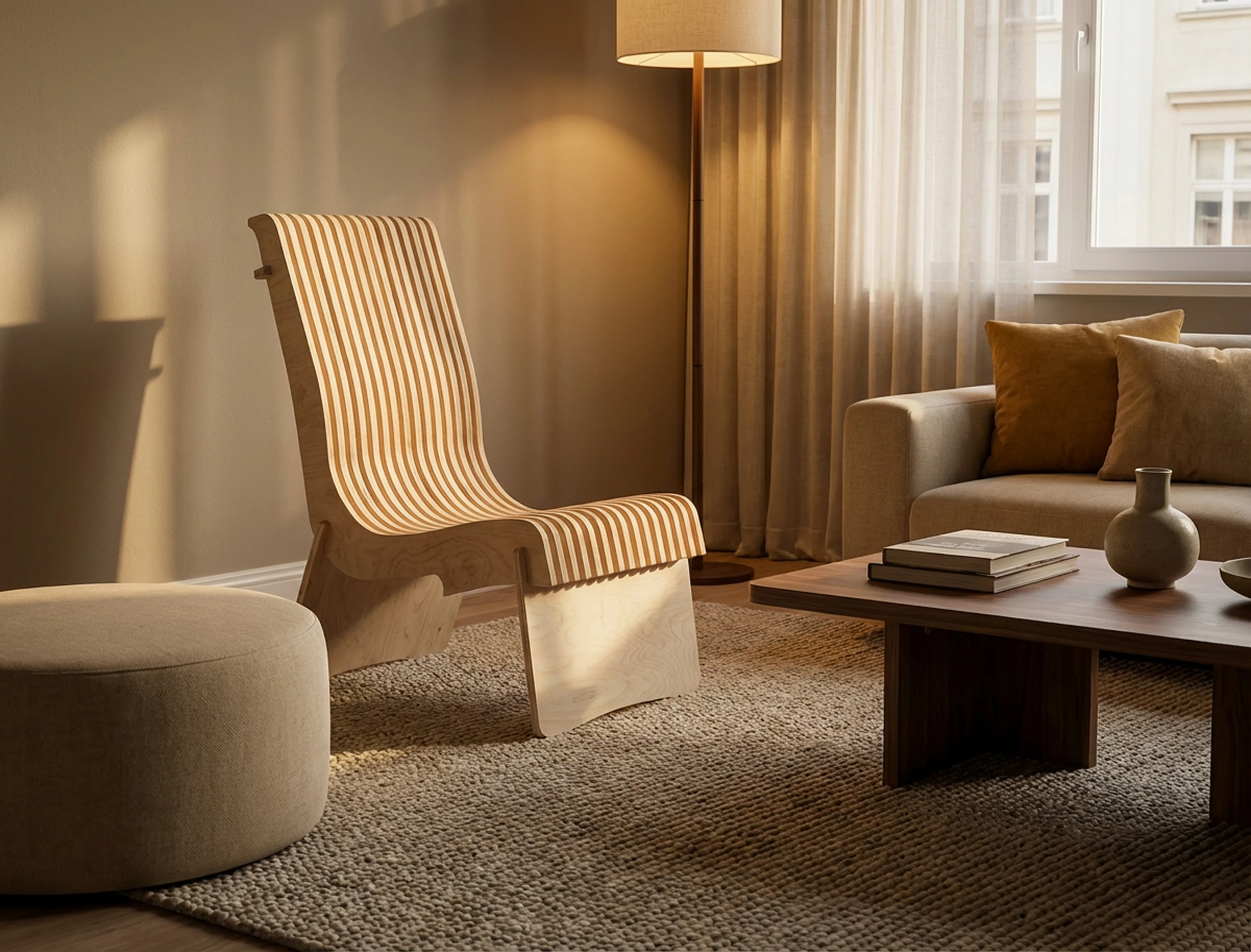 Tekli Ahşap  Berjer