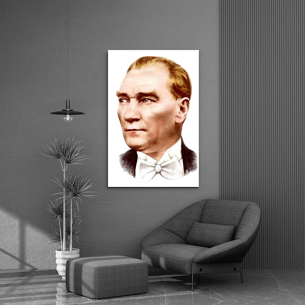 Atatürk Portresi Cam Tablo