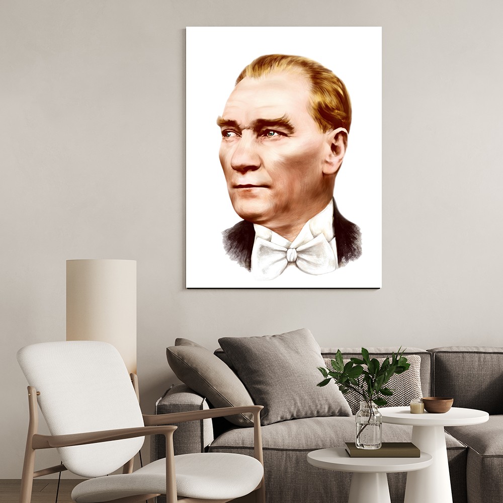 Atatürk Portresi Cam Tablo