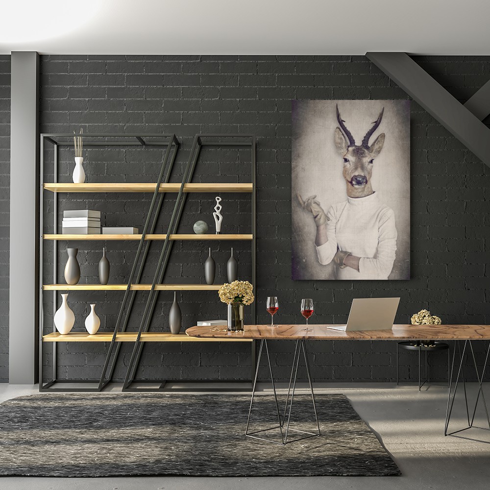 Kostümlü Ceylan Modern Duvar Tablosu