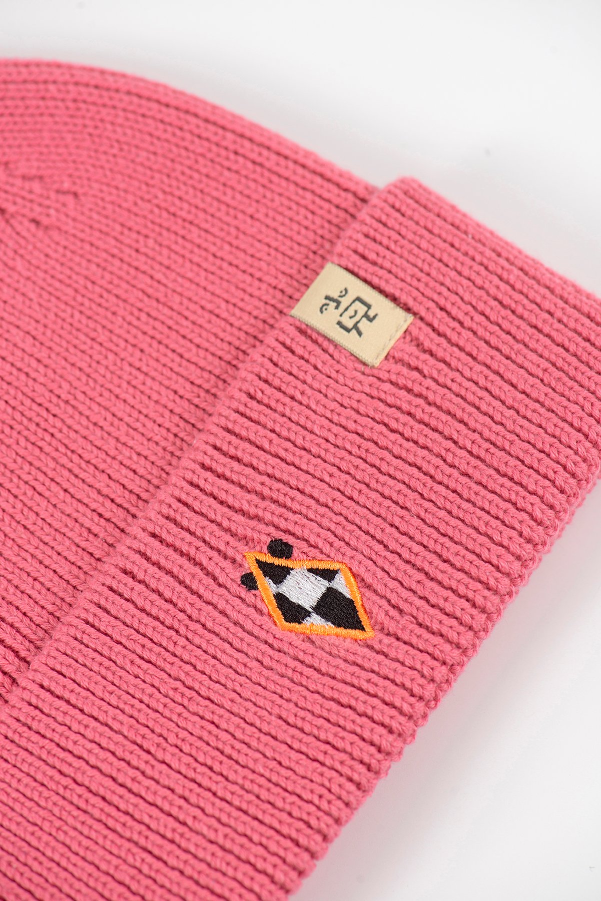 Pink Rectangle Beanie - Pink