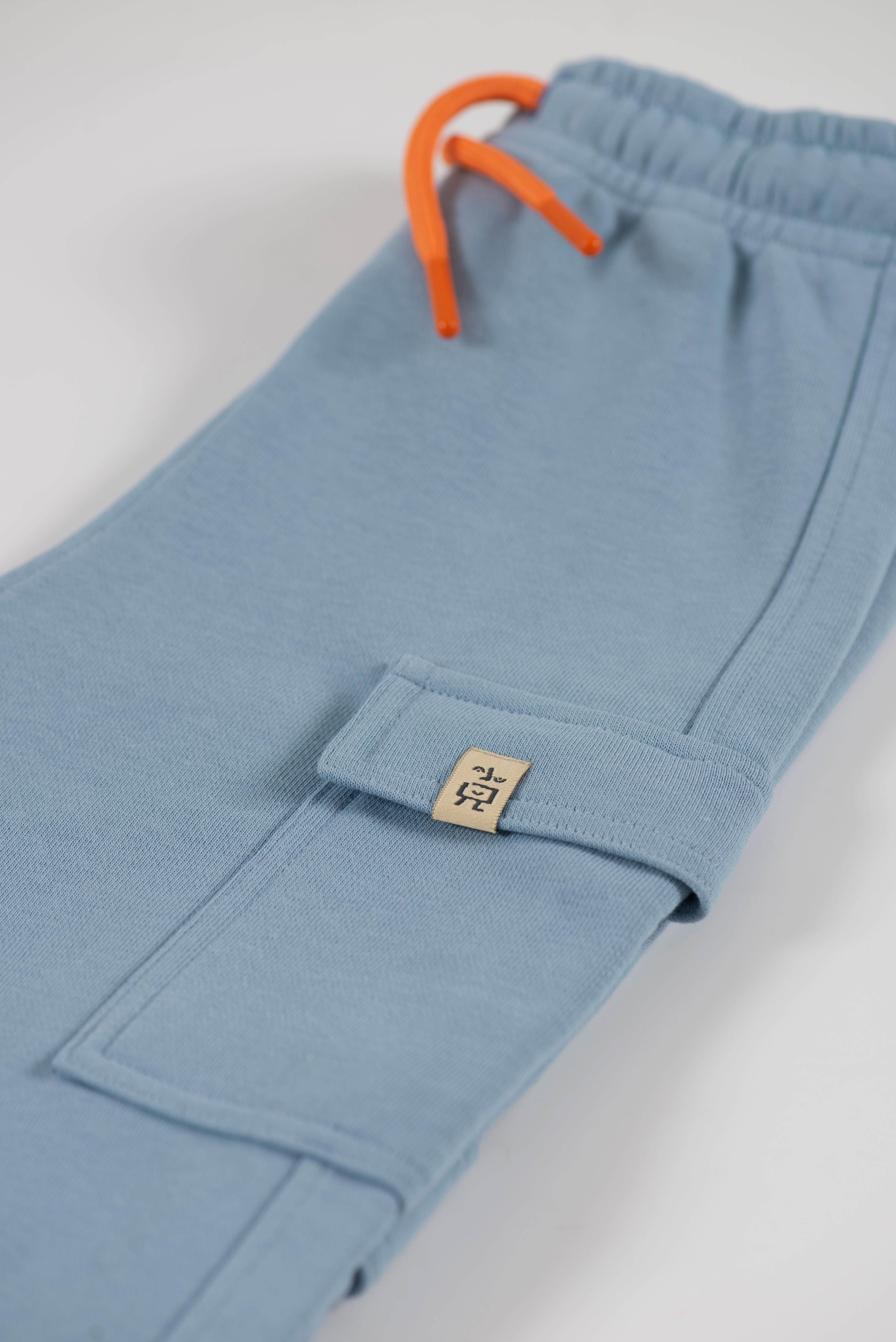 Light Blue Cosmic Jump Cargo Joggers