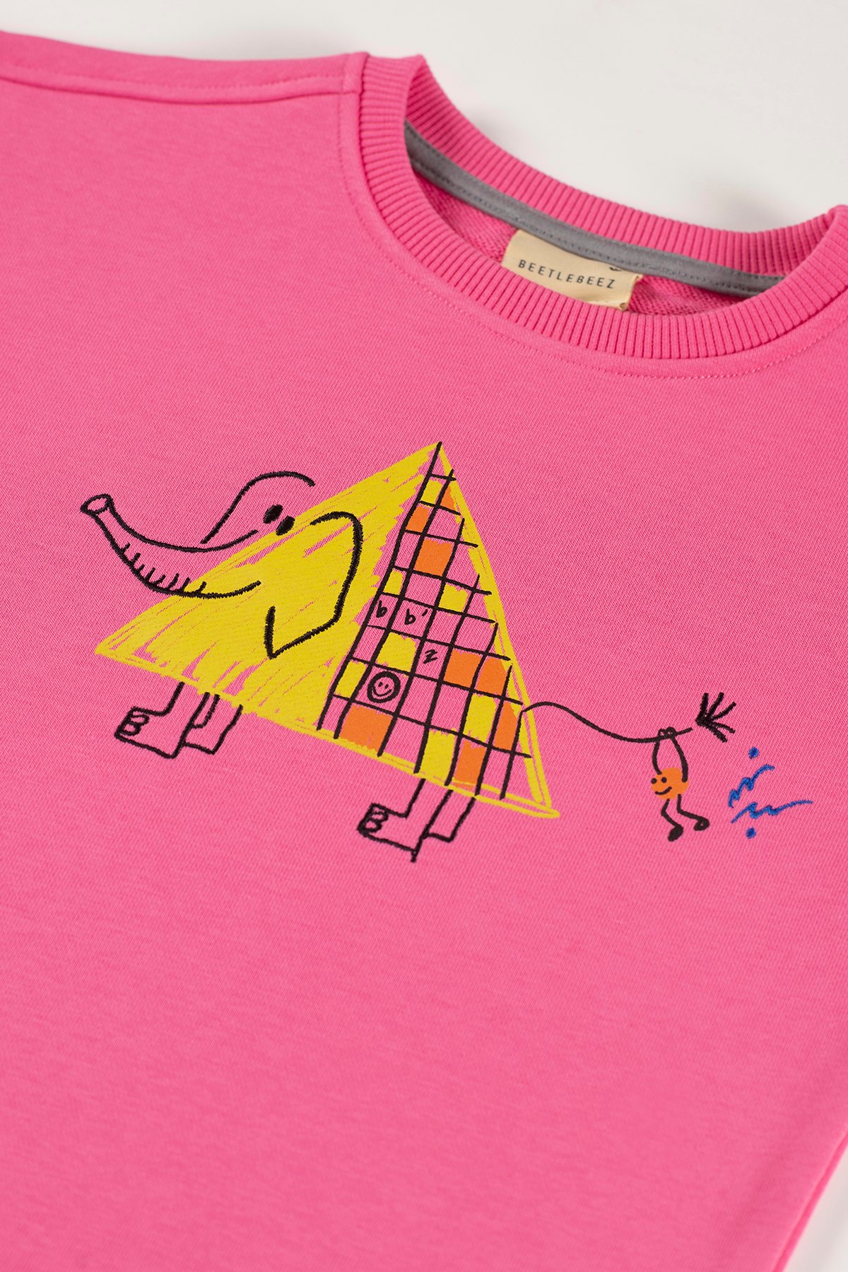 Elephant Ride Sweatshirt - Pink