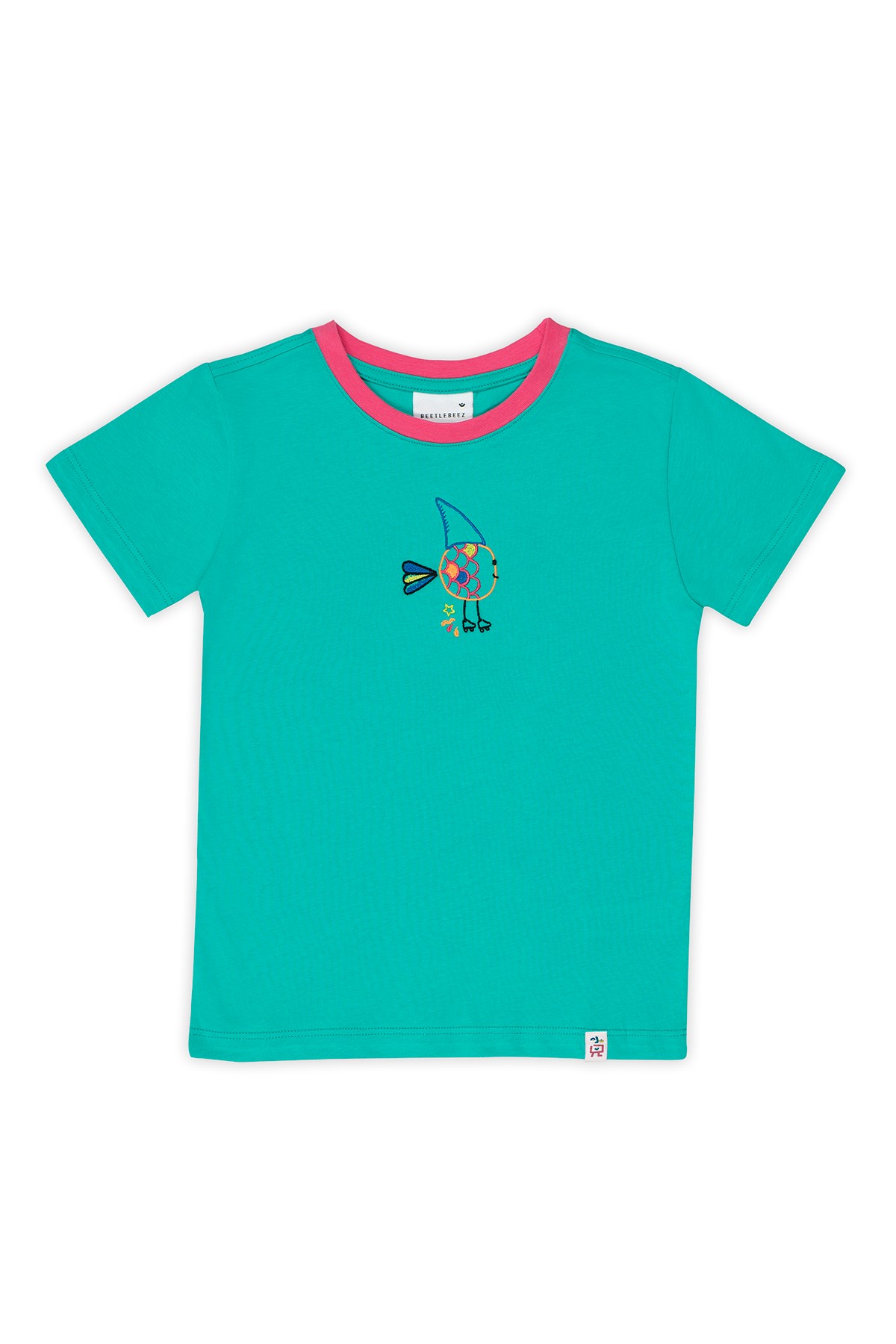 Cute Shark T-Shirt (Pink Rib)