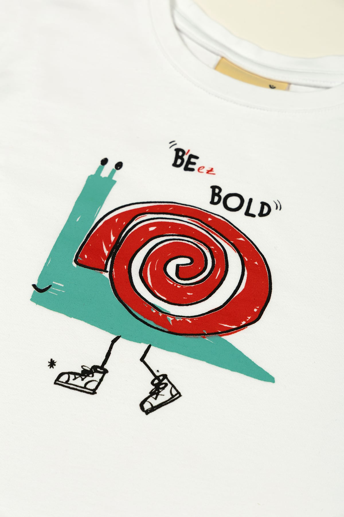 Be Bold Uzun Kollu T-Shirt - Beyaz