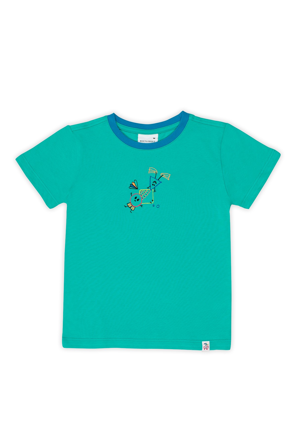 Geometric Bubbles T-Shirt (Blue Rib)