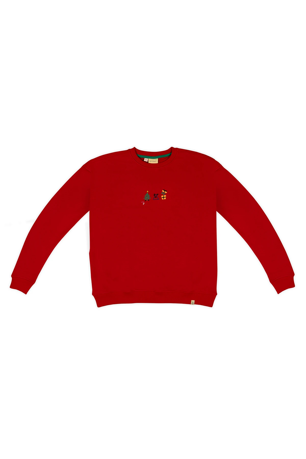 Happy Deer Year Yetişkin Sweatshirt - Kırmızı