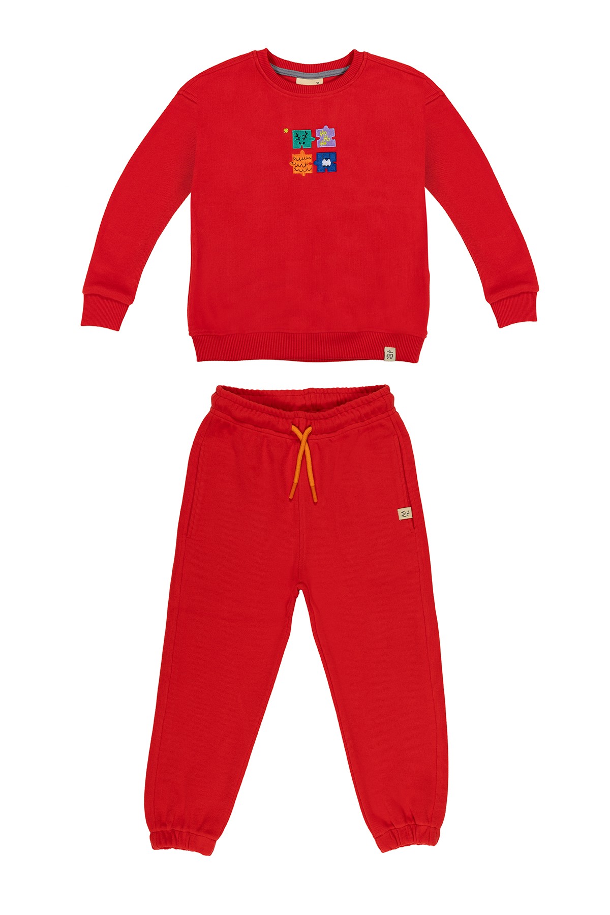 Deer Little Joy Tracksuit - Red