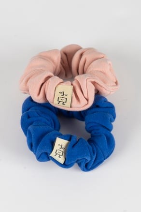 Blue - Pink Scrunchies