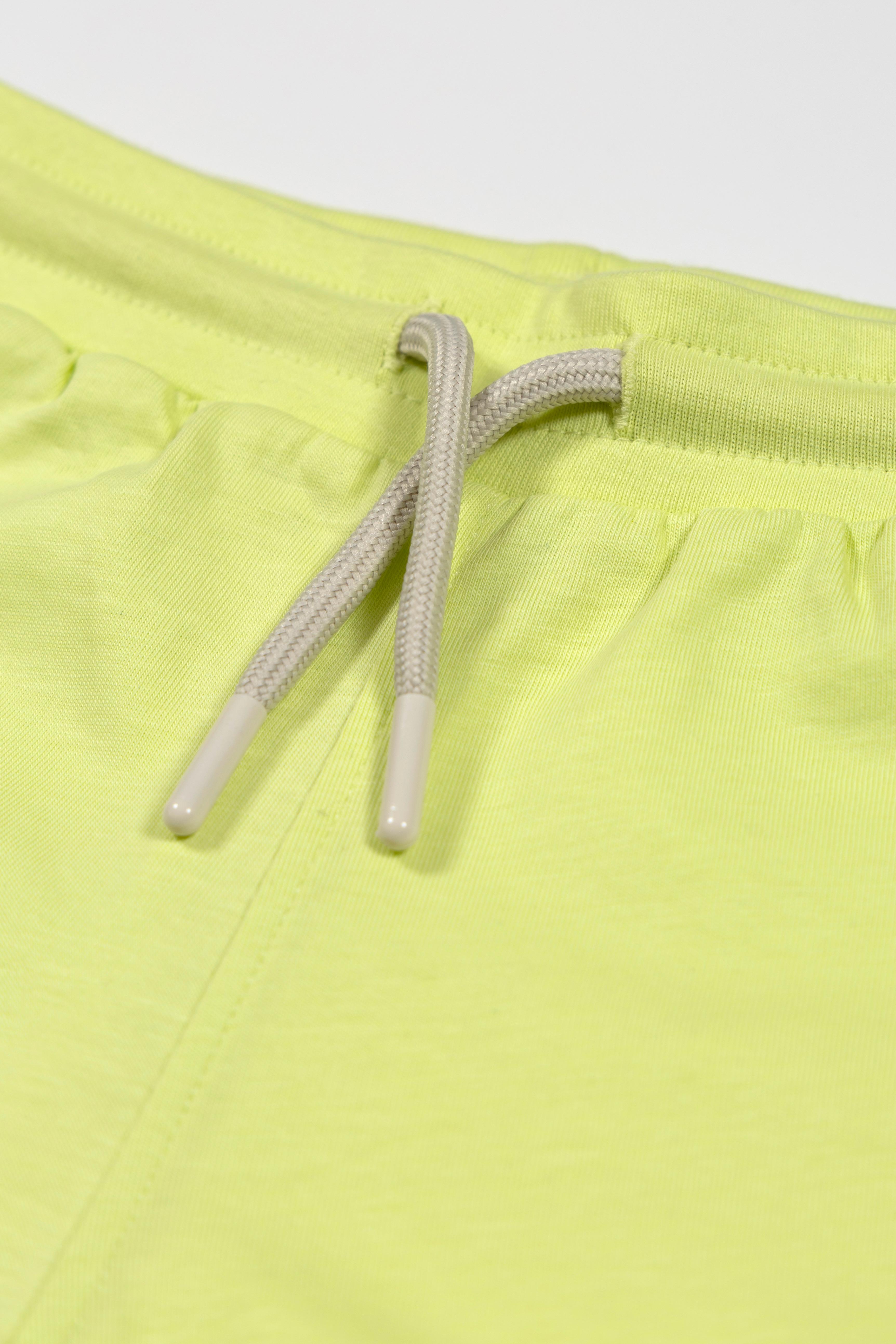 Retro Shorts - Lime with Ecru Trim