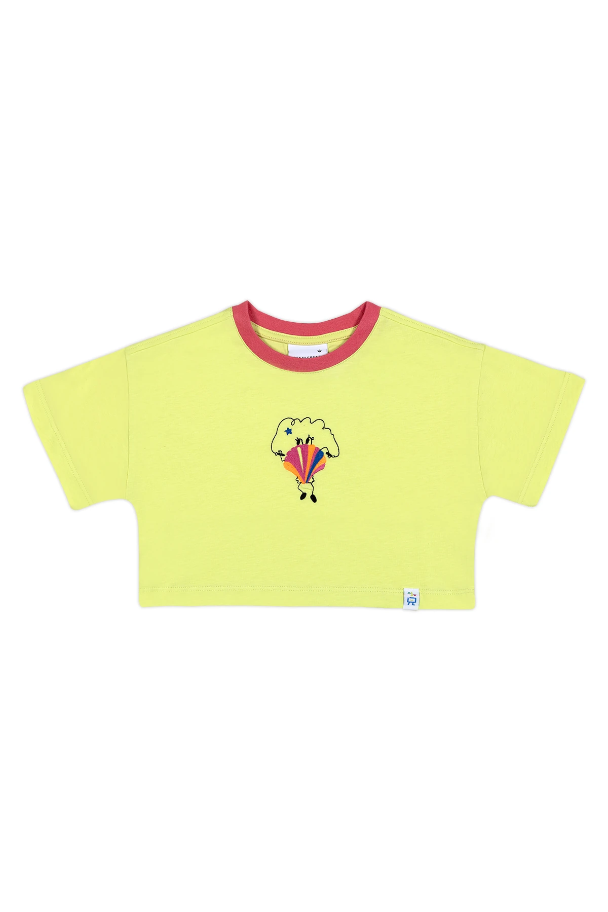 Hey J'oyster Crop T-Shirt ve Pinky Smiles Tül Etek