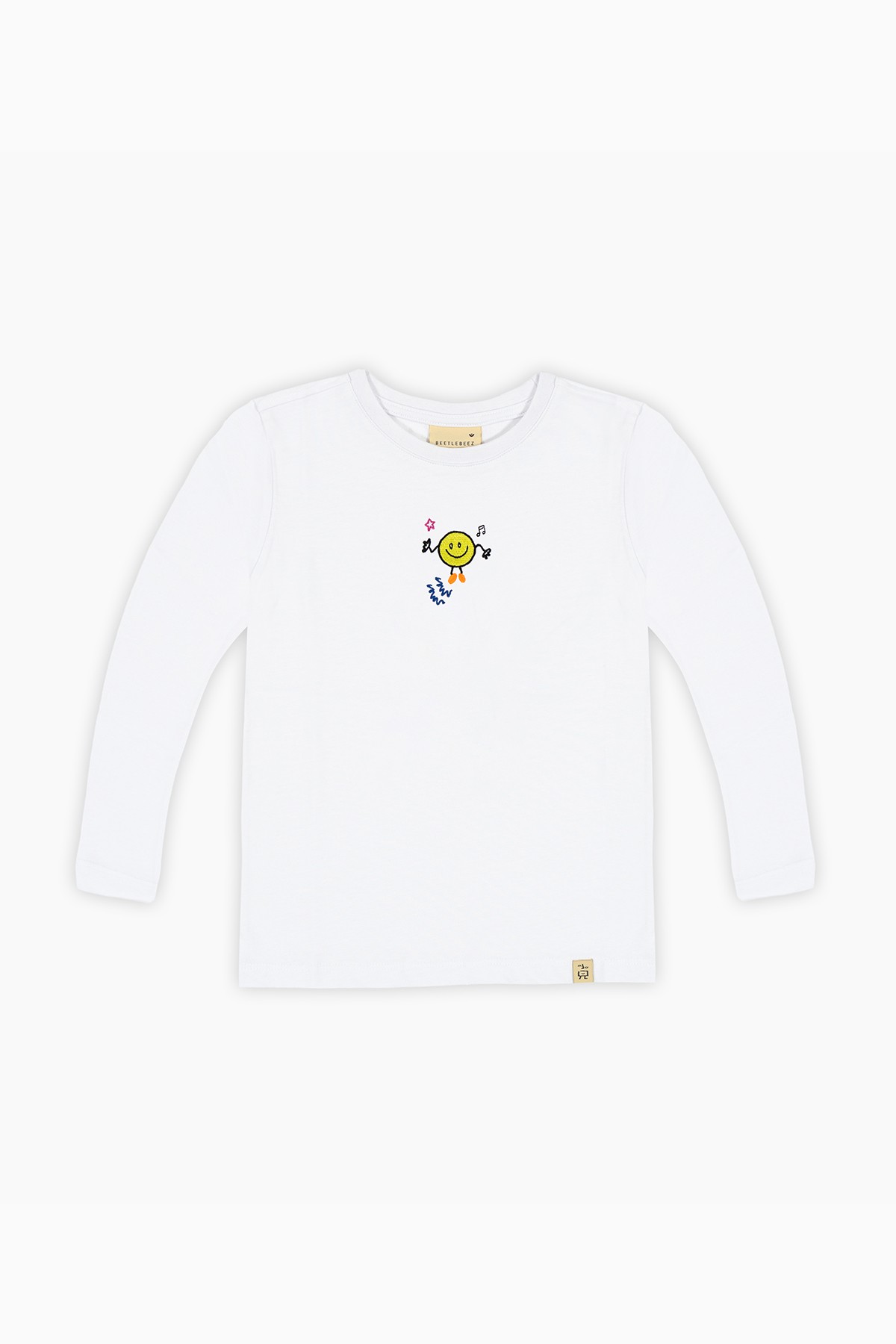 Dance and Smile Long Sleeve T-Shirt - White