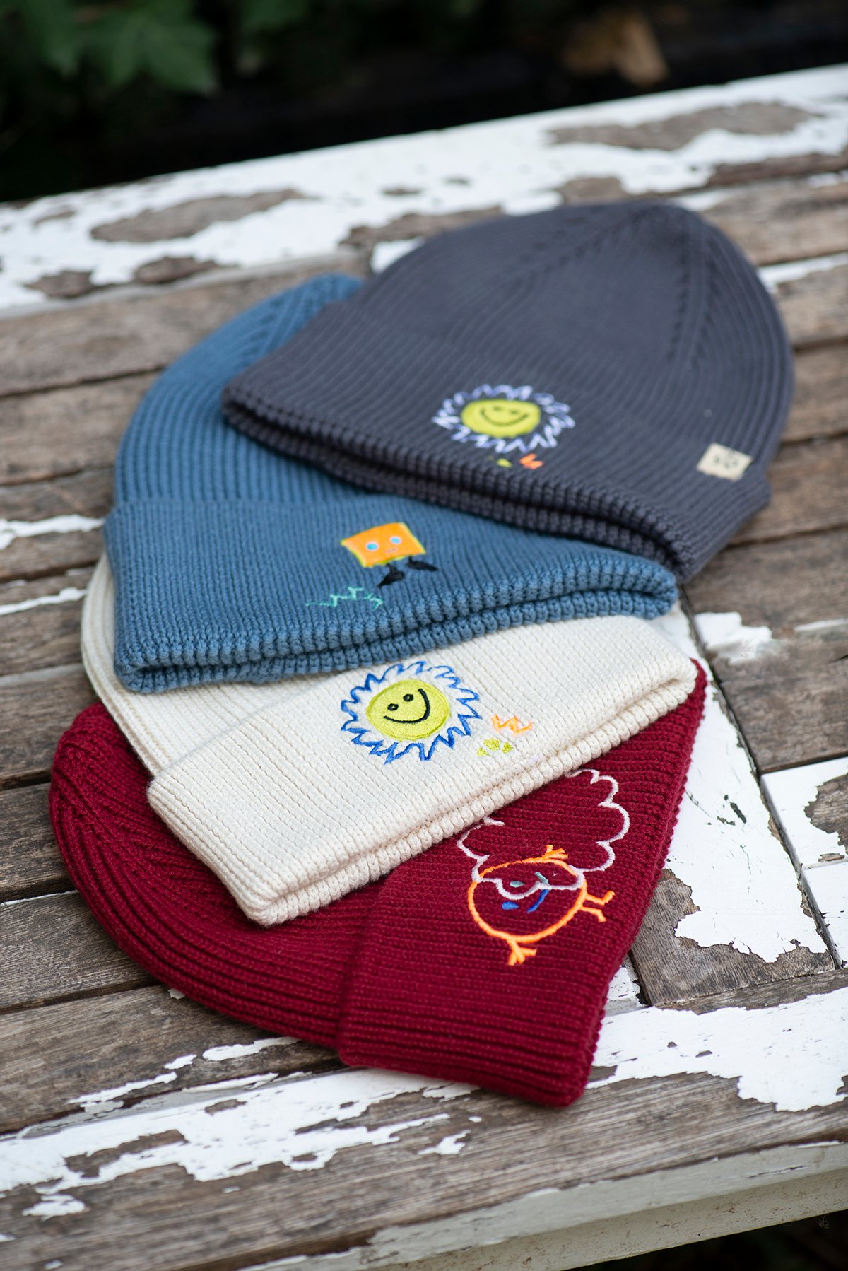 Happy Sun Beanie - Beige