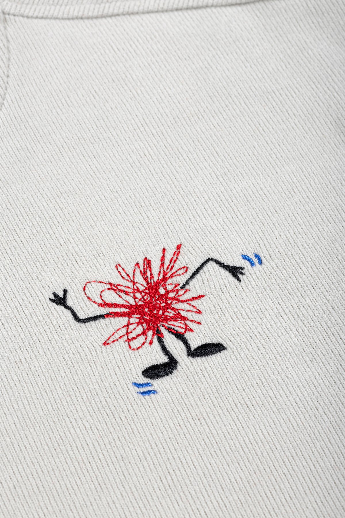 Funny Scribble Sweatshirt - Açık Gri