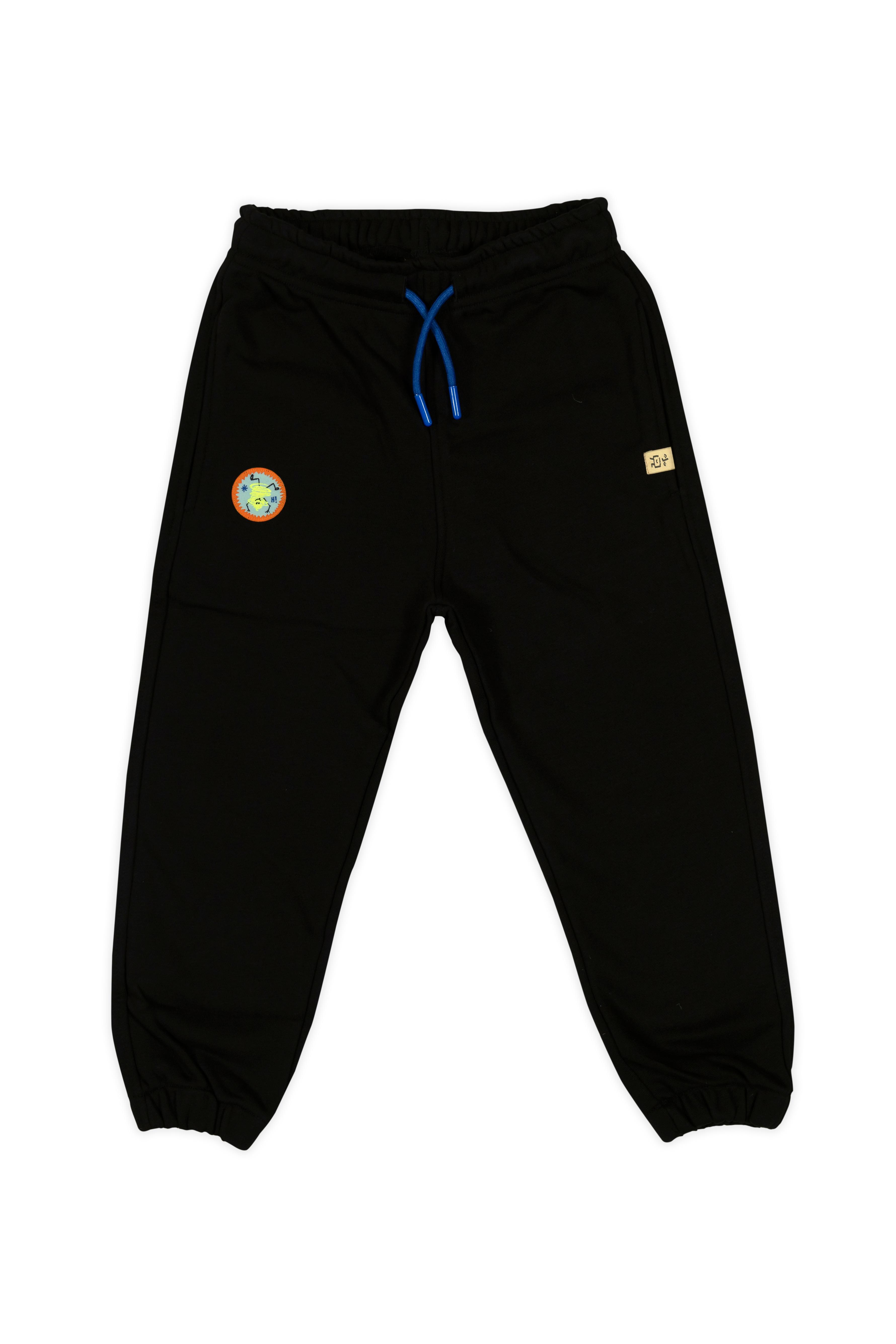 Be The Coolest Jogger Eşofman Altı - Siyah (Mavi Kordonlu)