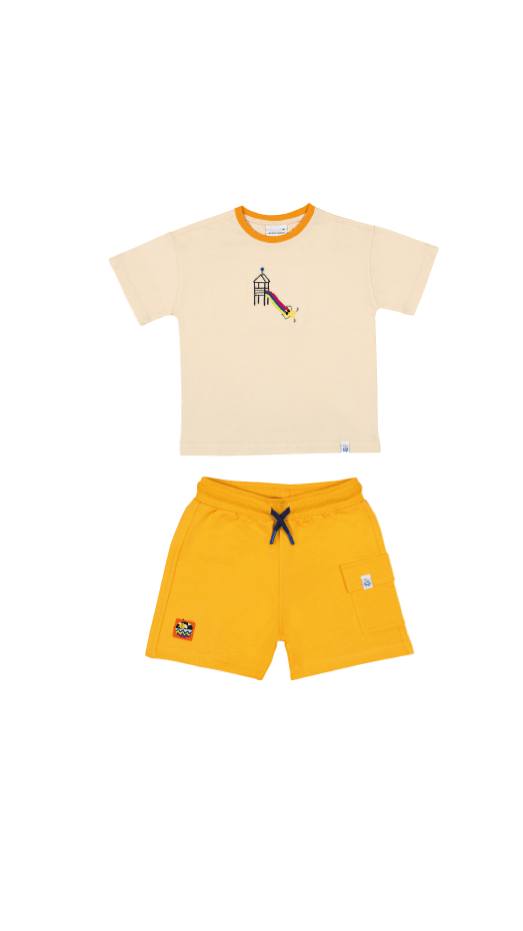 Playful Star Oversize T-Shirt ve Kargo Şort Set