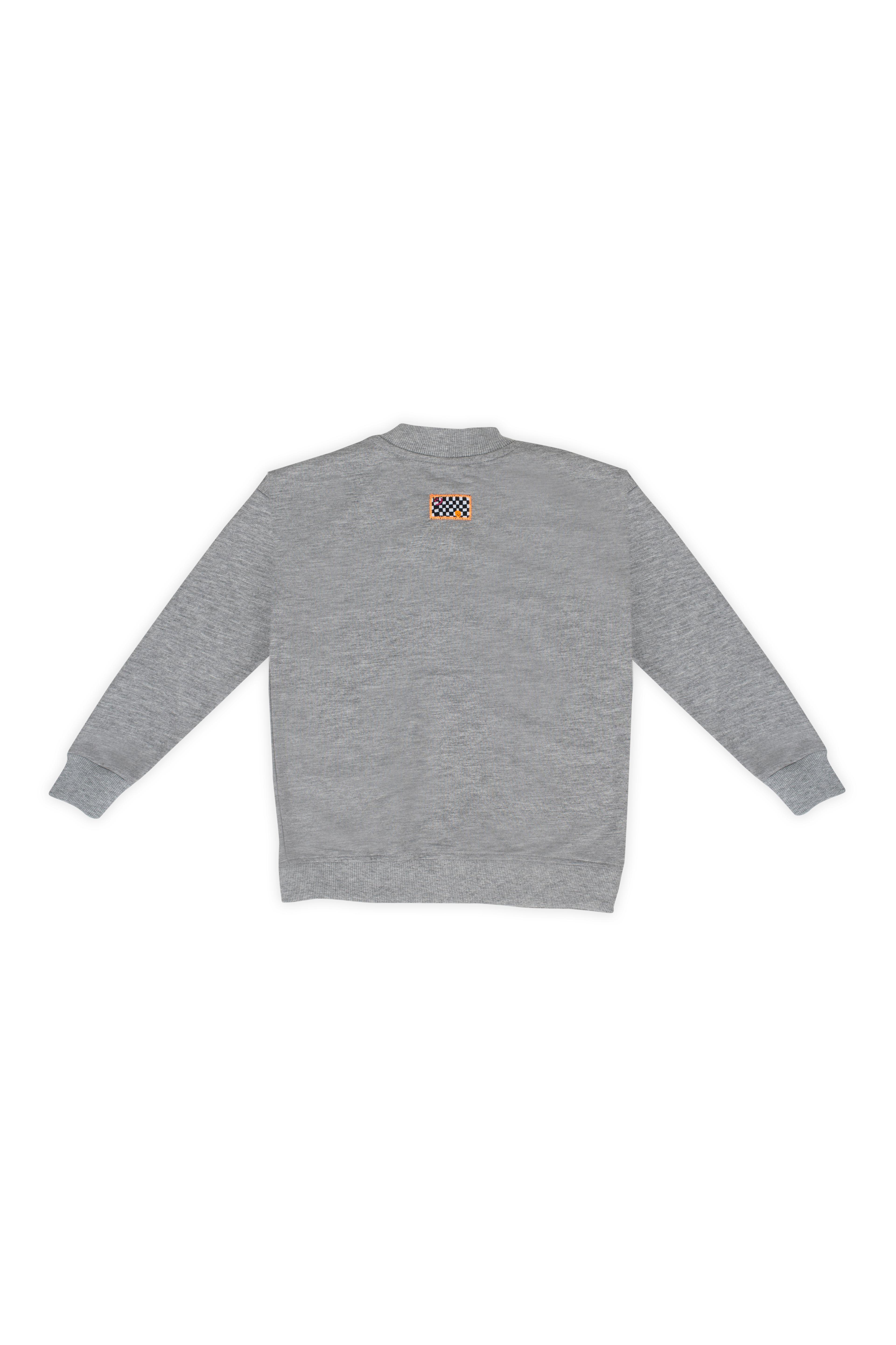 Happy Sun Zipped Sweatshirt - Gray