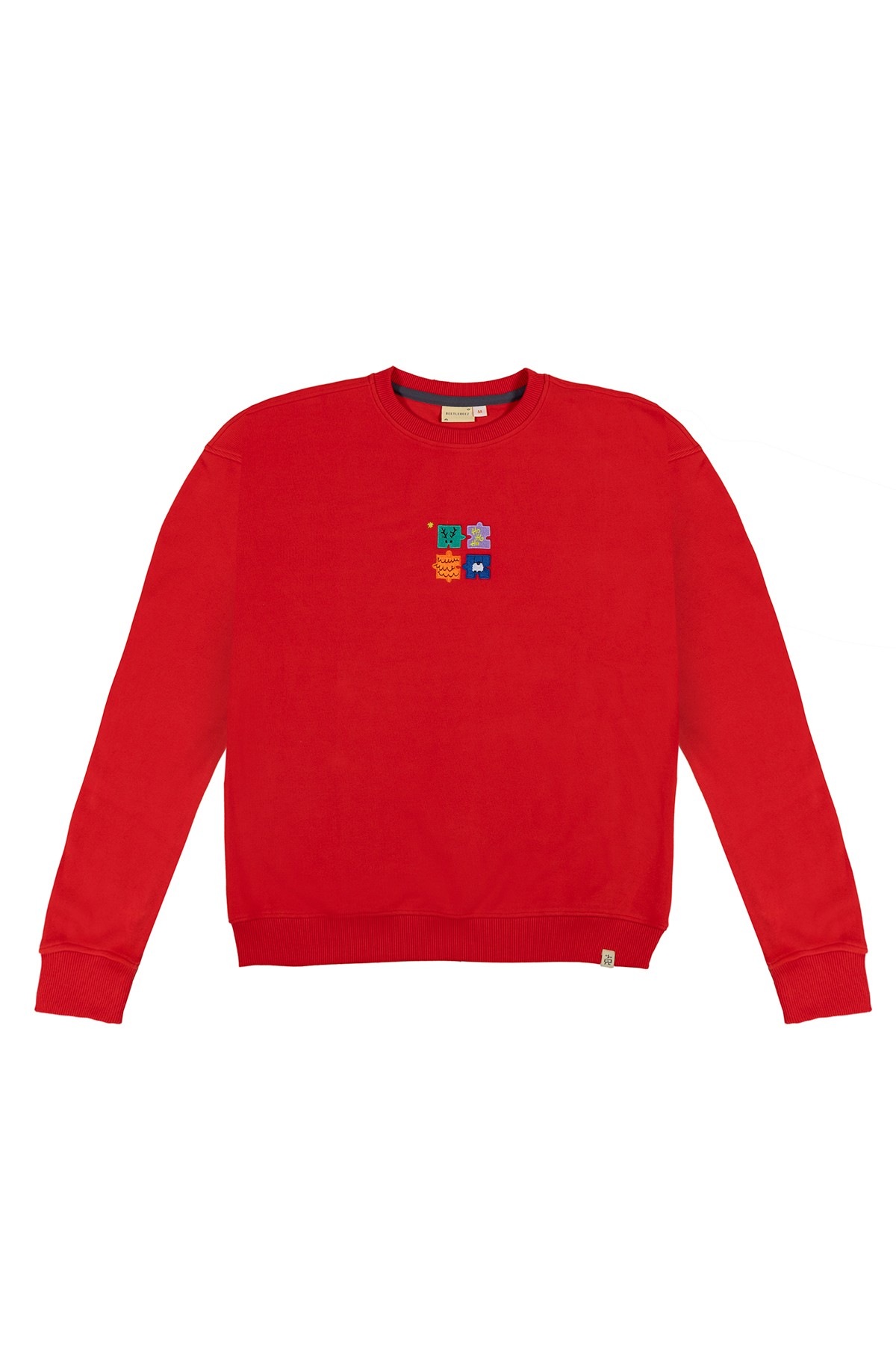 Deer Big Joy Adult Sweatshirt - Red