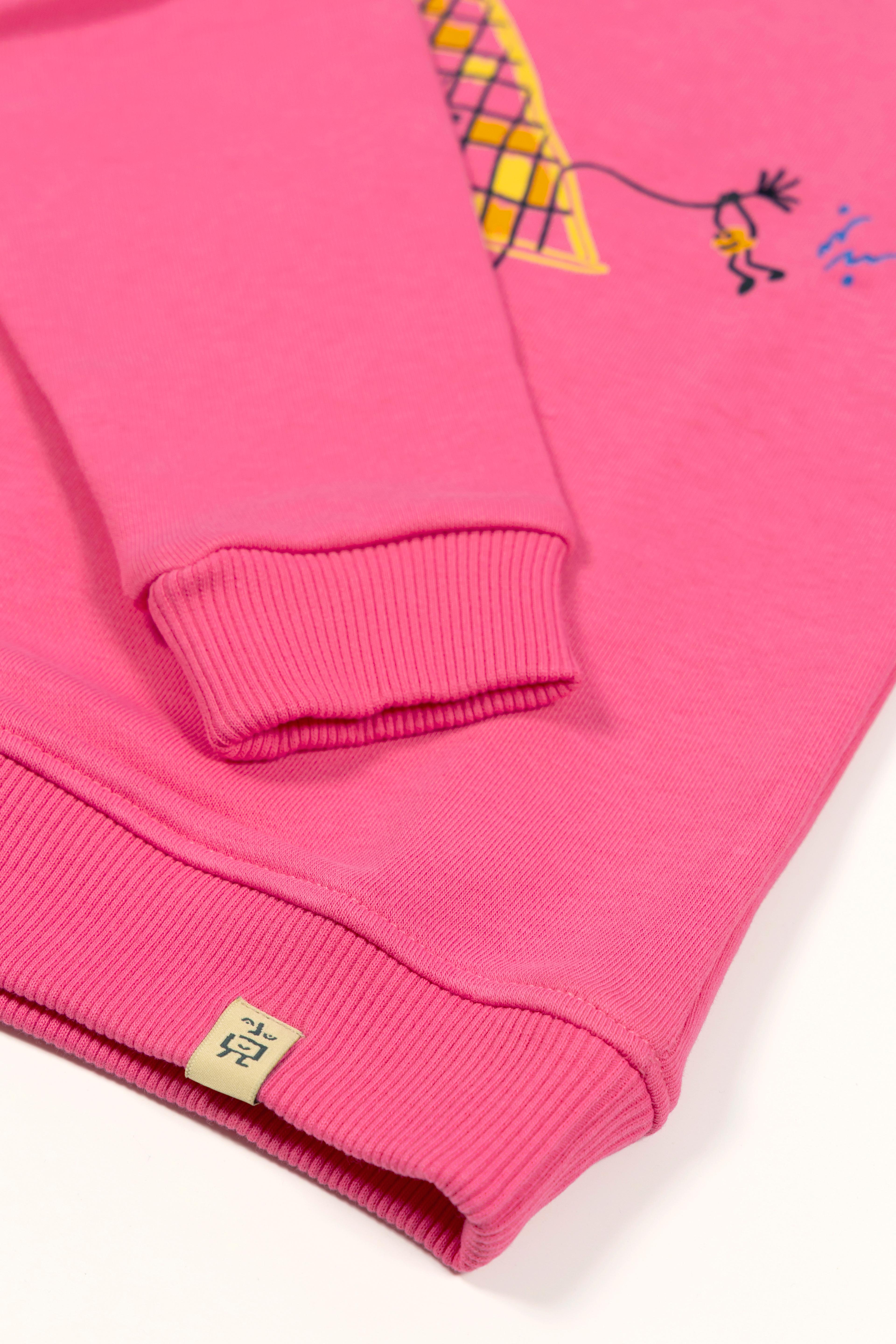 Elephant Ride Sweatshirt - Pink