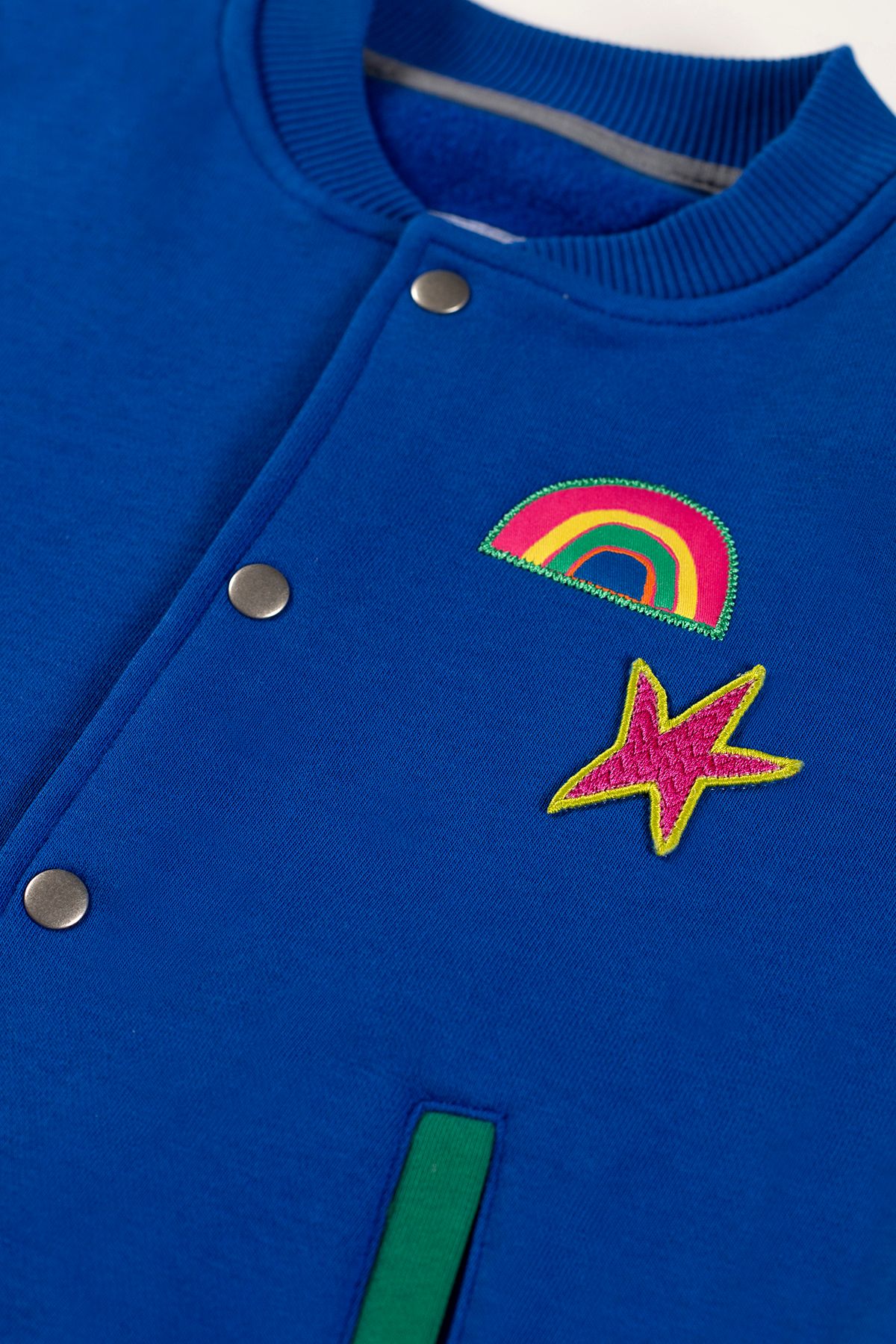 Rainbow Dreams Bomber Jacket - Blue