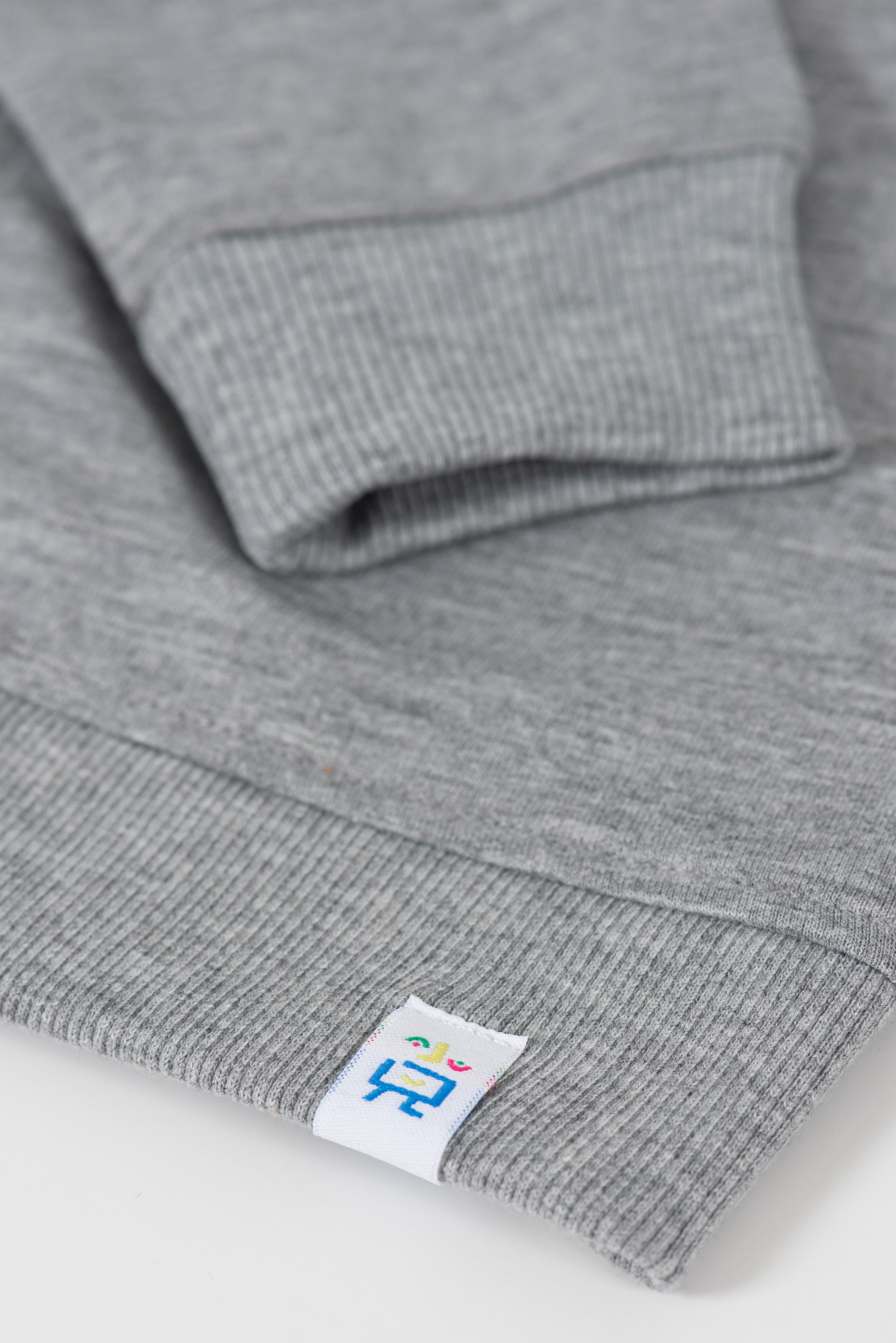 Happy Sun Zipped Sweatshirt - Gray