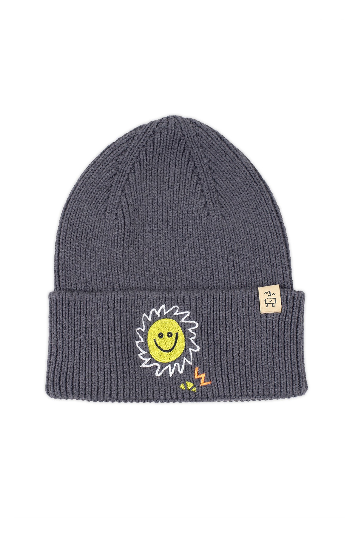 Happy Sun Beanie - Grey