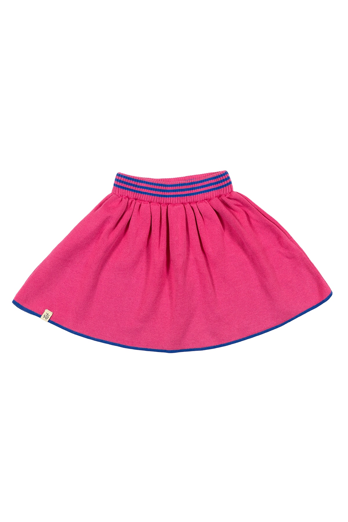 Striped Triko Etek - Pembe