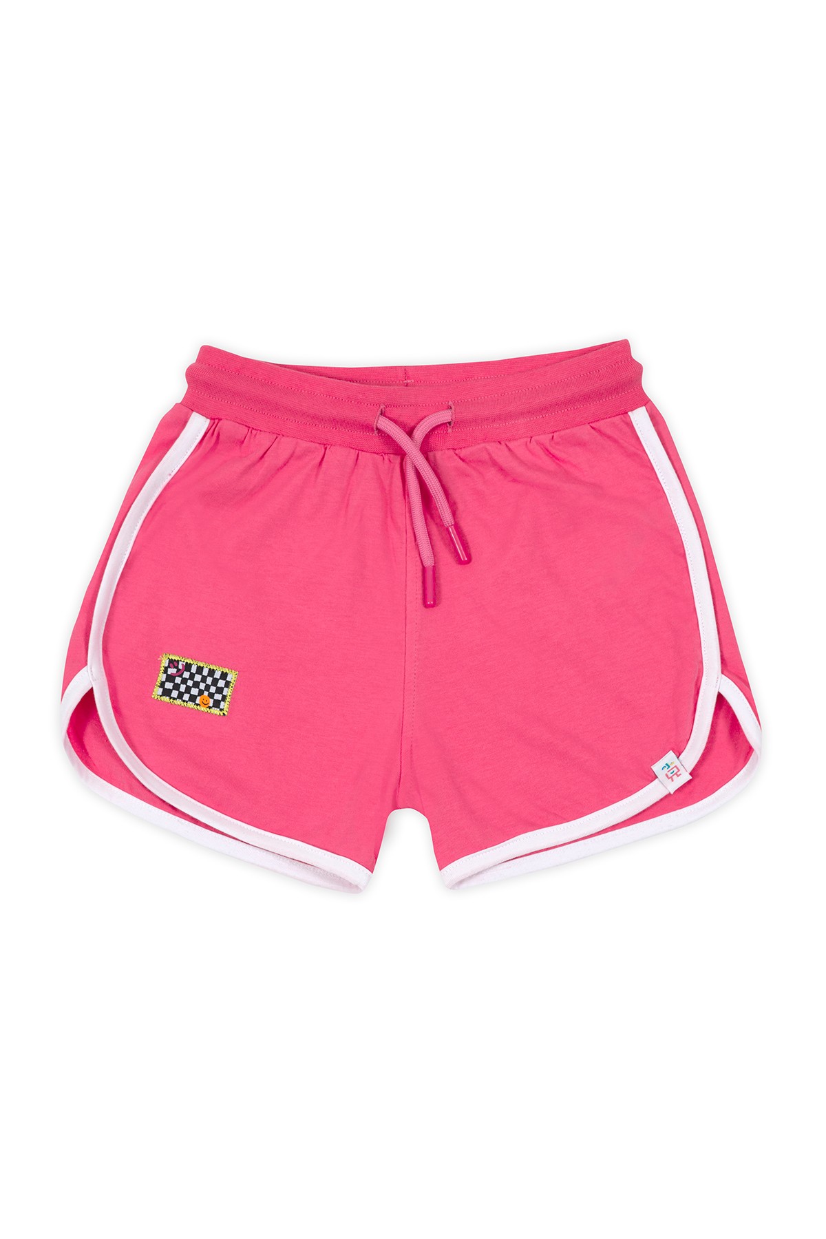 Retro White Striped Short - Pink (Pink Cord)